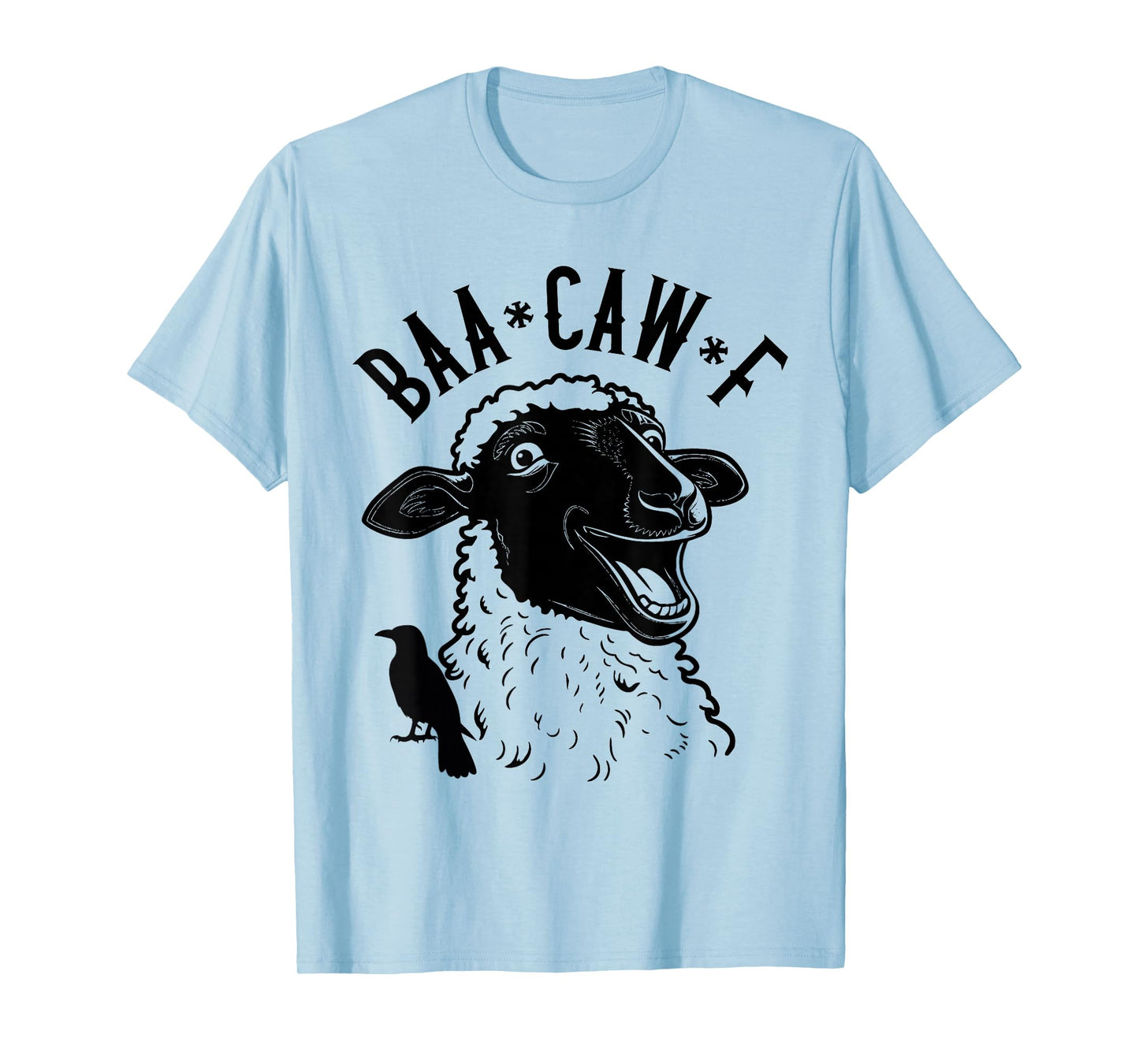 Sheep Baa + Crow Caw Back Off Pun Funny Tee for Introverts T-Shirt