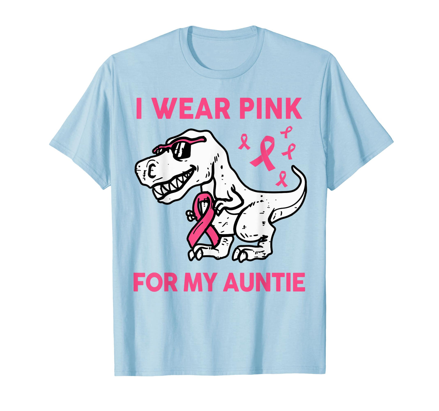 I Wear Pink For My Auntie Breast Cancer Awareness Toddler T-Shirt