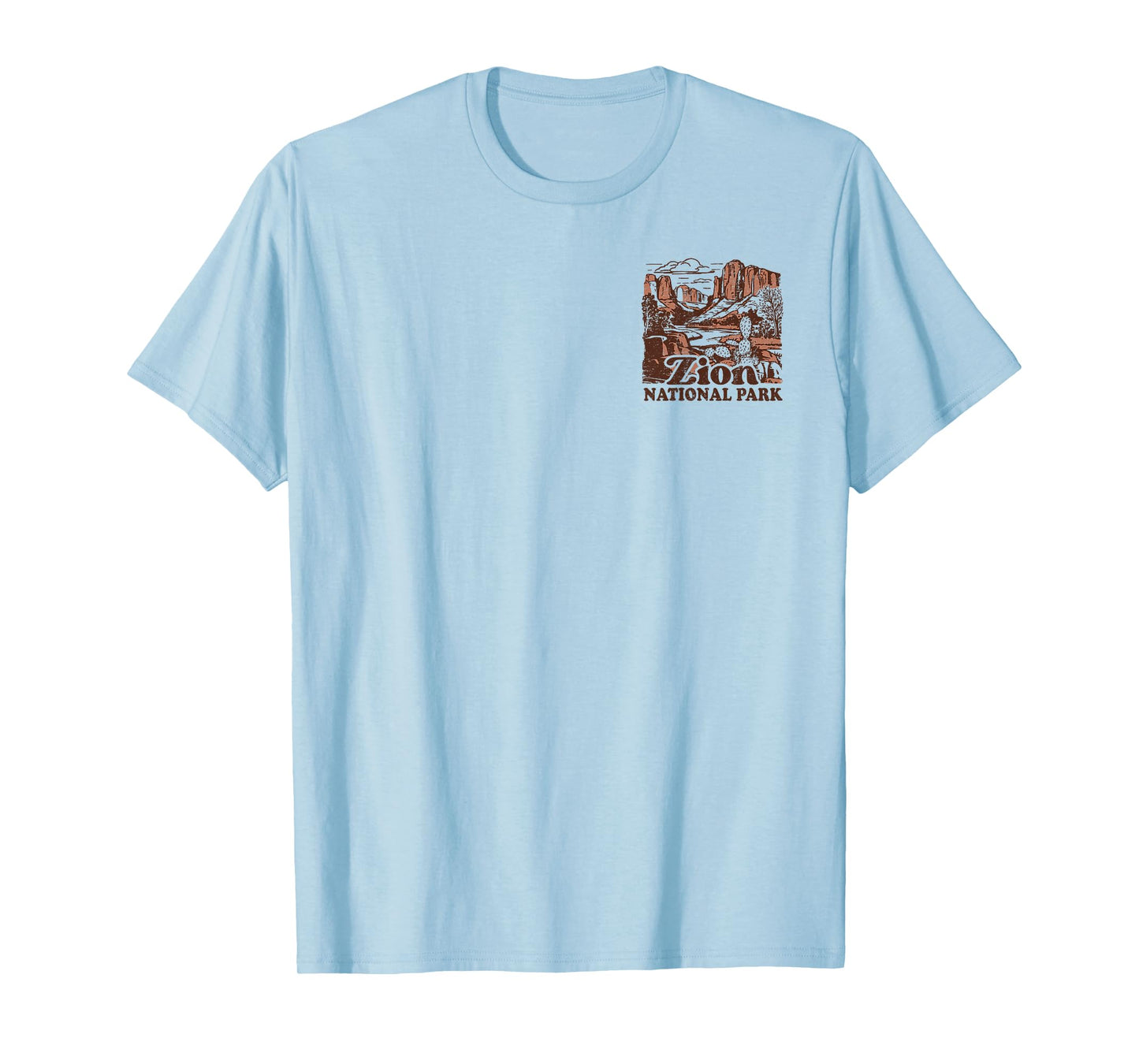 Zion National Park Front and Back T-Shirt