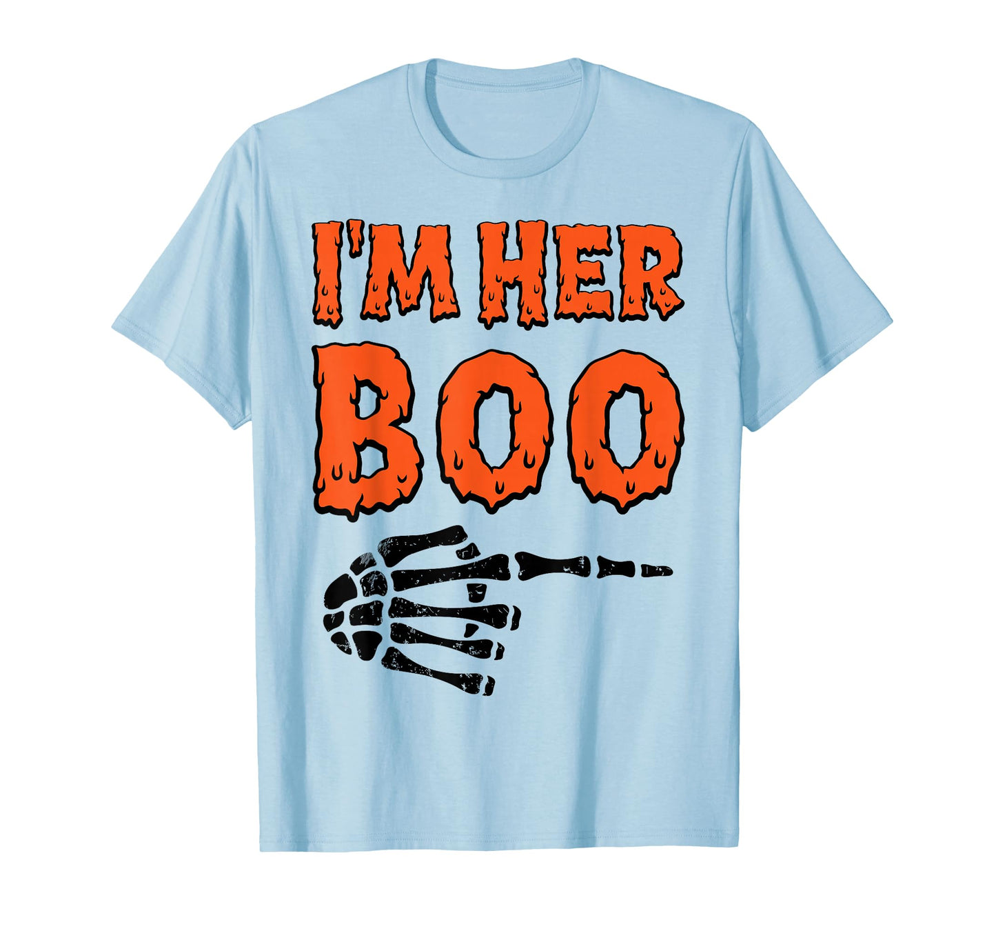 I’m Her Boo I’m His Ghoul Halloween Couples Matching Costume T-Shirt