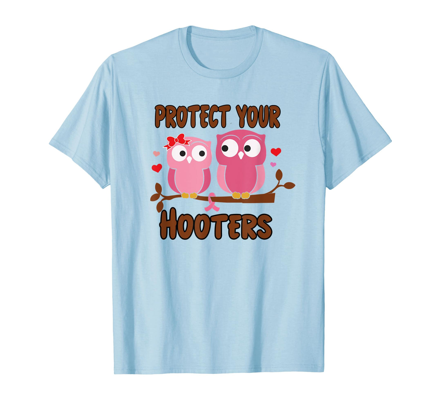 Breast Cancer Protect Hooters Support Awareness Women T-Shirt