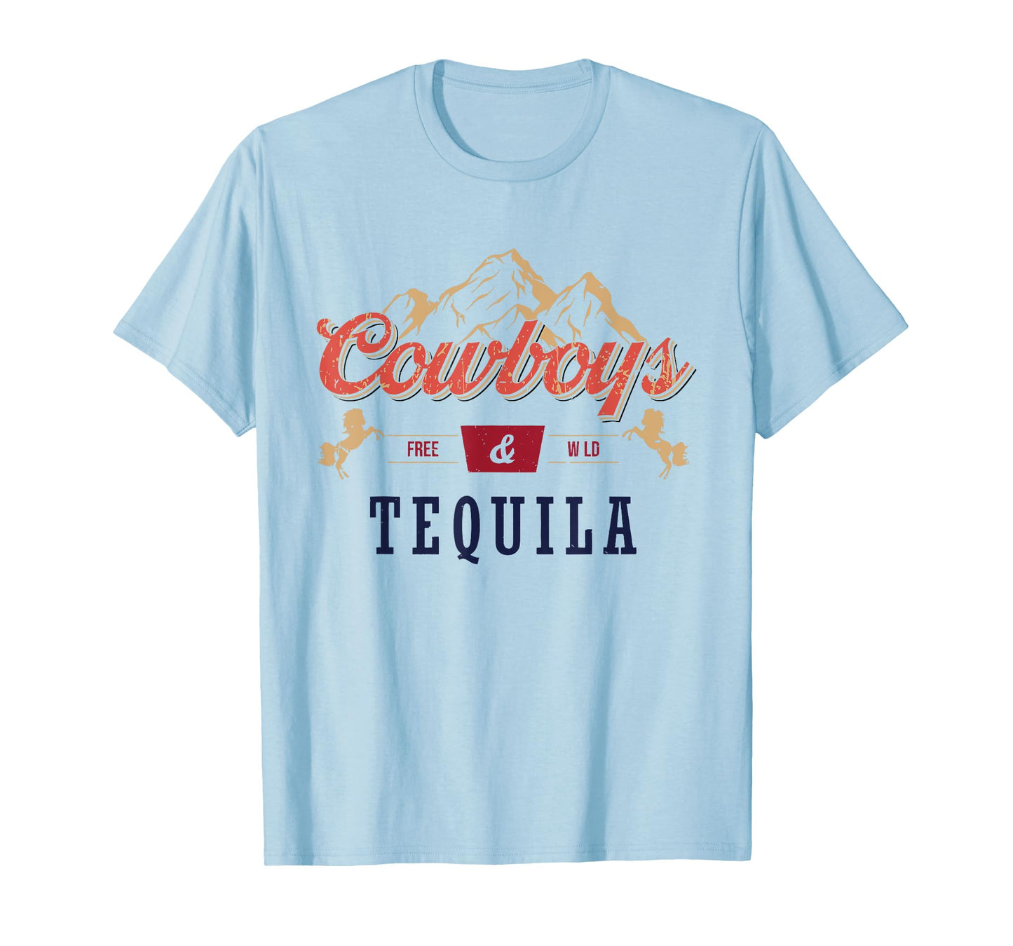 Cowboys And Tequila Outfit For Women Rodeo Western Country T-Shirt