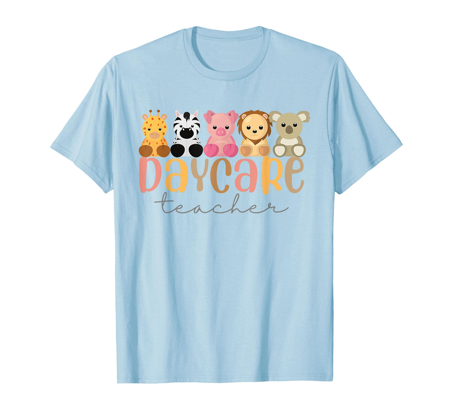 Daycare Teacher Animals Daycare Provider Back To School T-Shirt