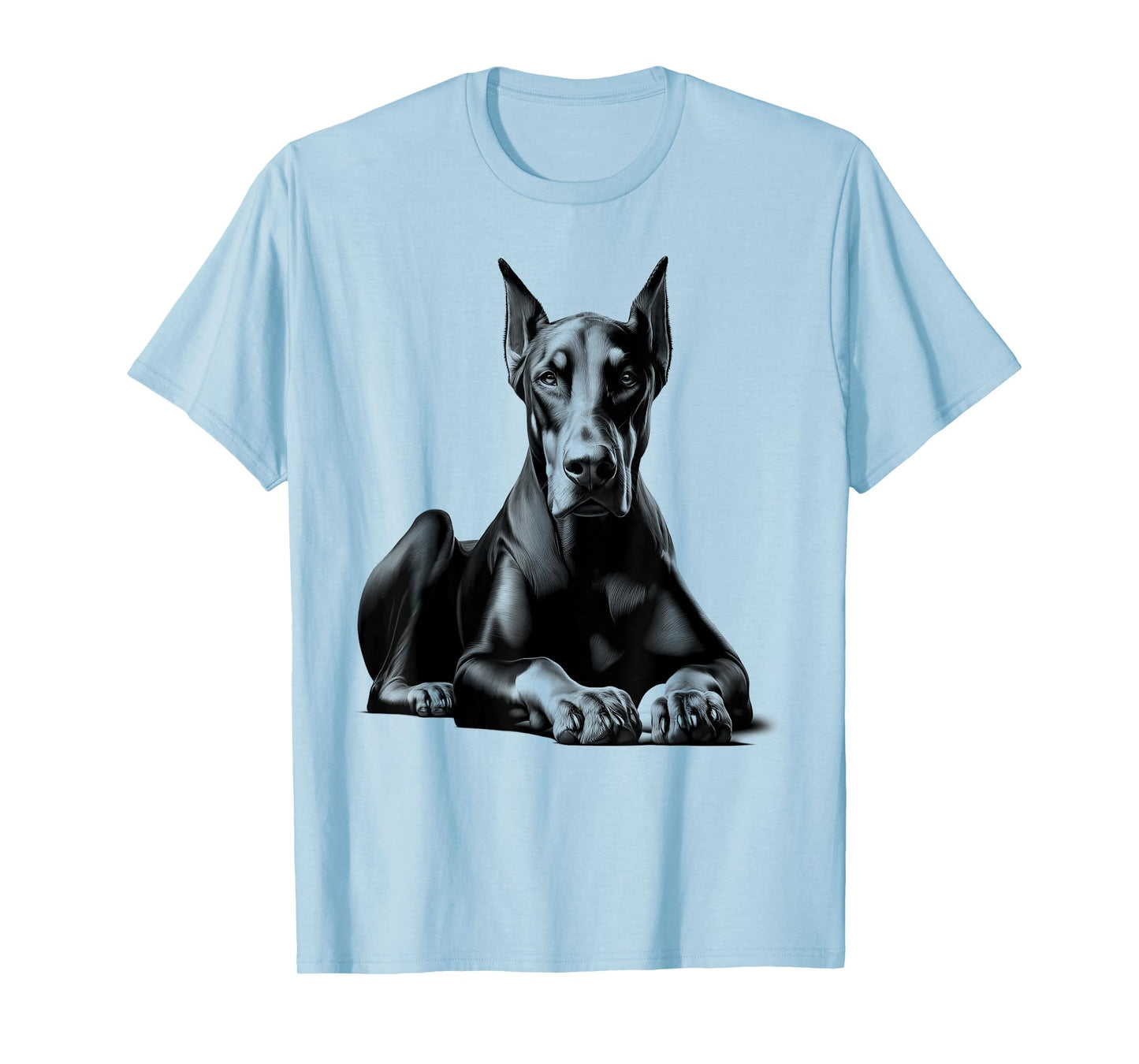 Lying Doberman as a Cool Portrait T-Shirt