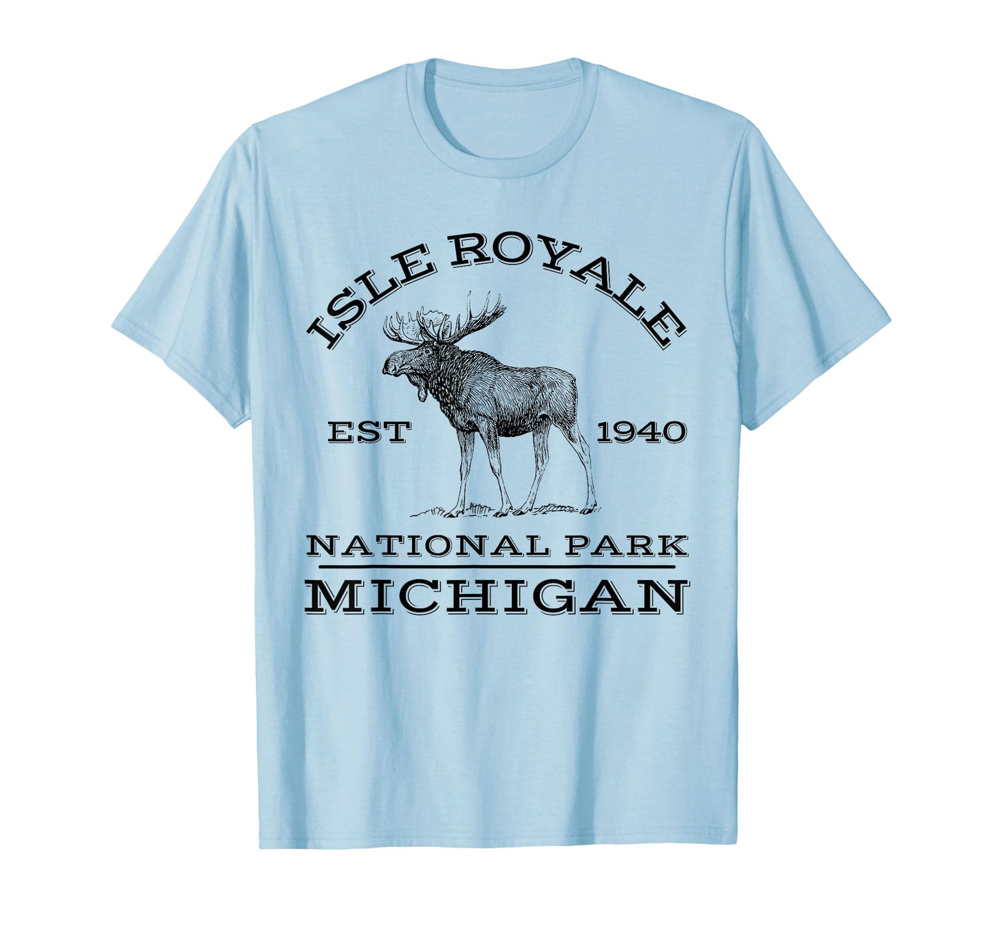 Isle Royale National Park Michigan Moose Hike Outdoors T-Shirt