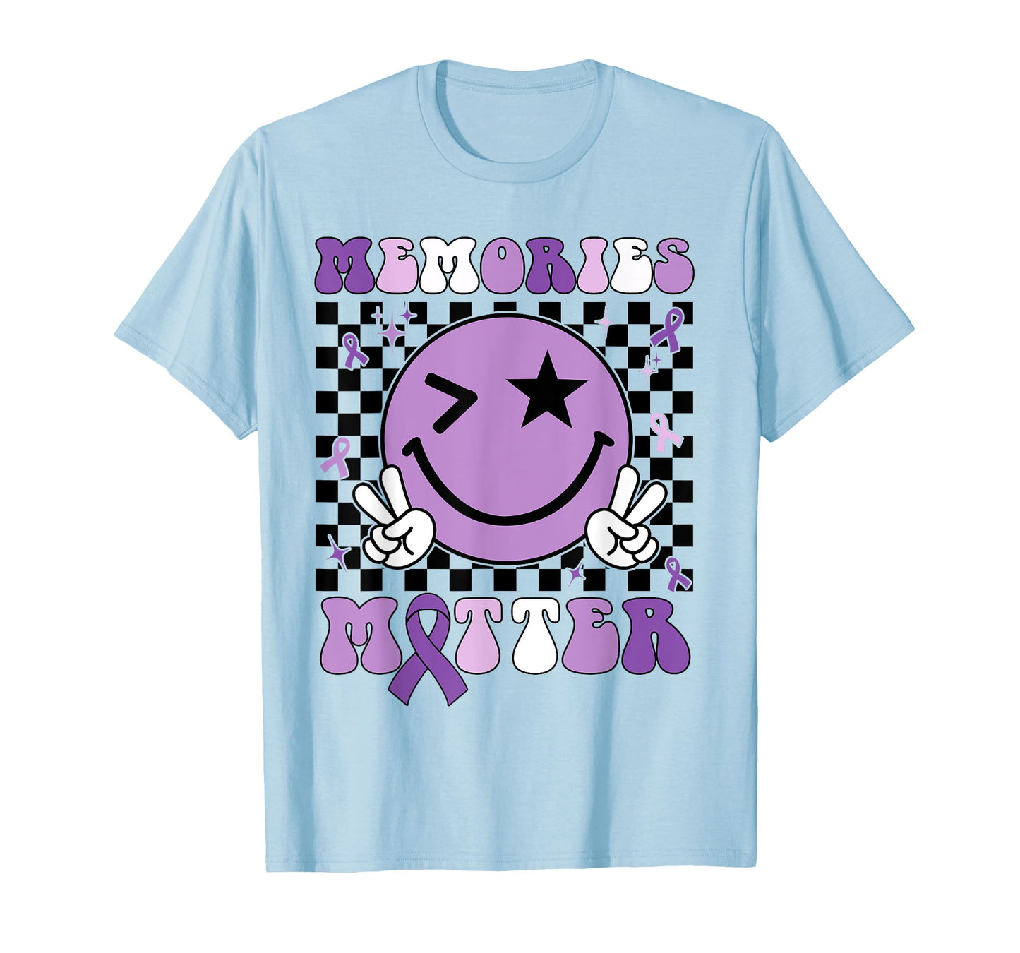 Memories Matter ALZ Purple Funny Meme Alzheimer's Awareness T-Shirt