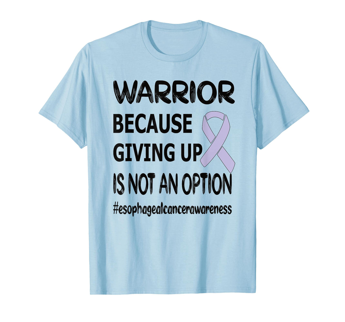 Esophageal Cancer Warrior Periwinkle Ribbon Cancer Survivor T-Shirt