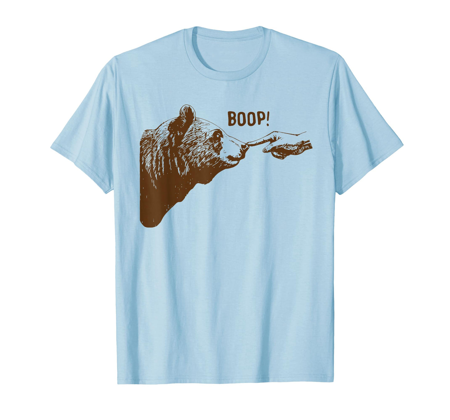 Boop Bear Funny Wildlife Animal Nose Touch T-Shirt