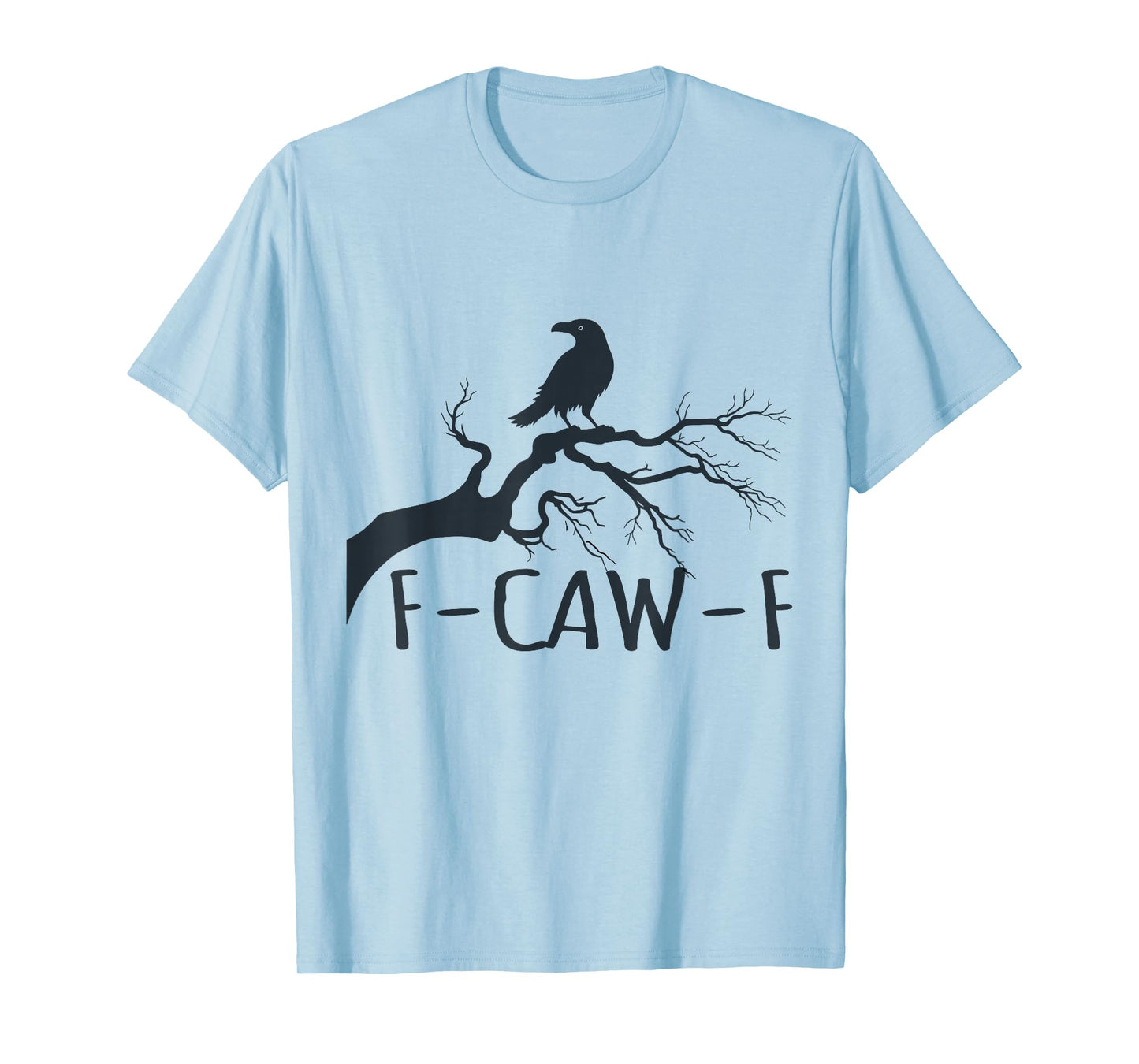 Black Crow F-Caw-F Retro Crow Love T-Shirt