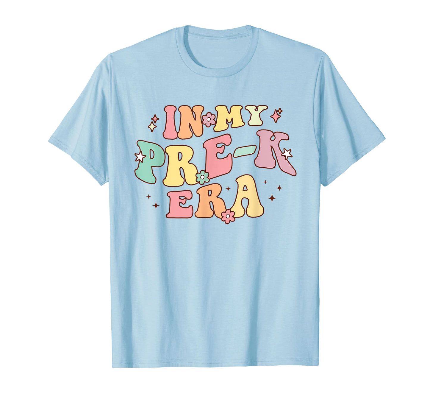 In My Pre-K Era Retro Back To School Groovy Teacher Student T-Shirt