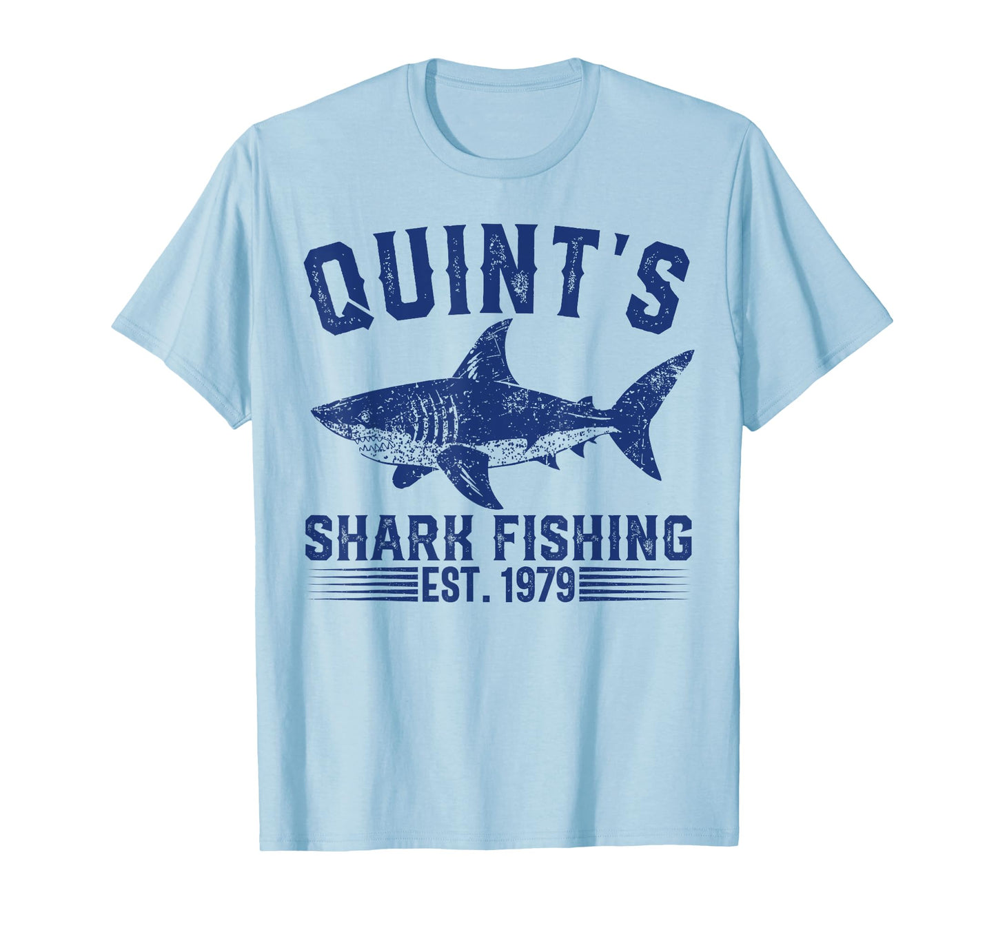 Vintage Quint's Shark Fishing 1979 Retro Fisher Birthday T-Shirt