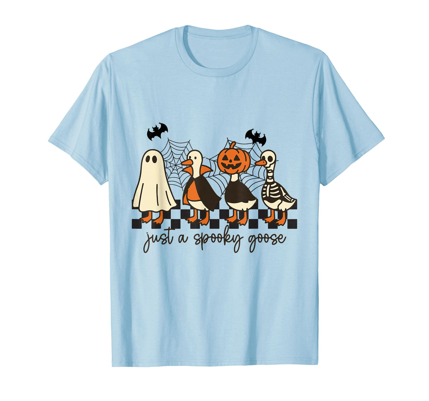 Just A Spooky Goose Halloween Silly Goose Funny Halloween T-Shirt