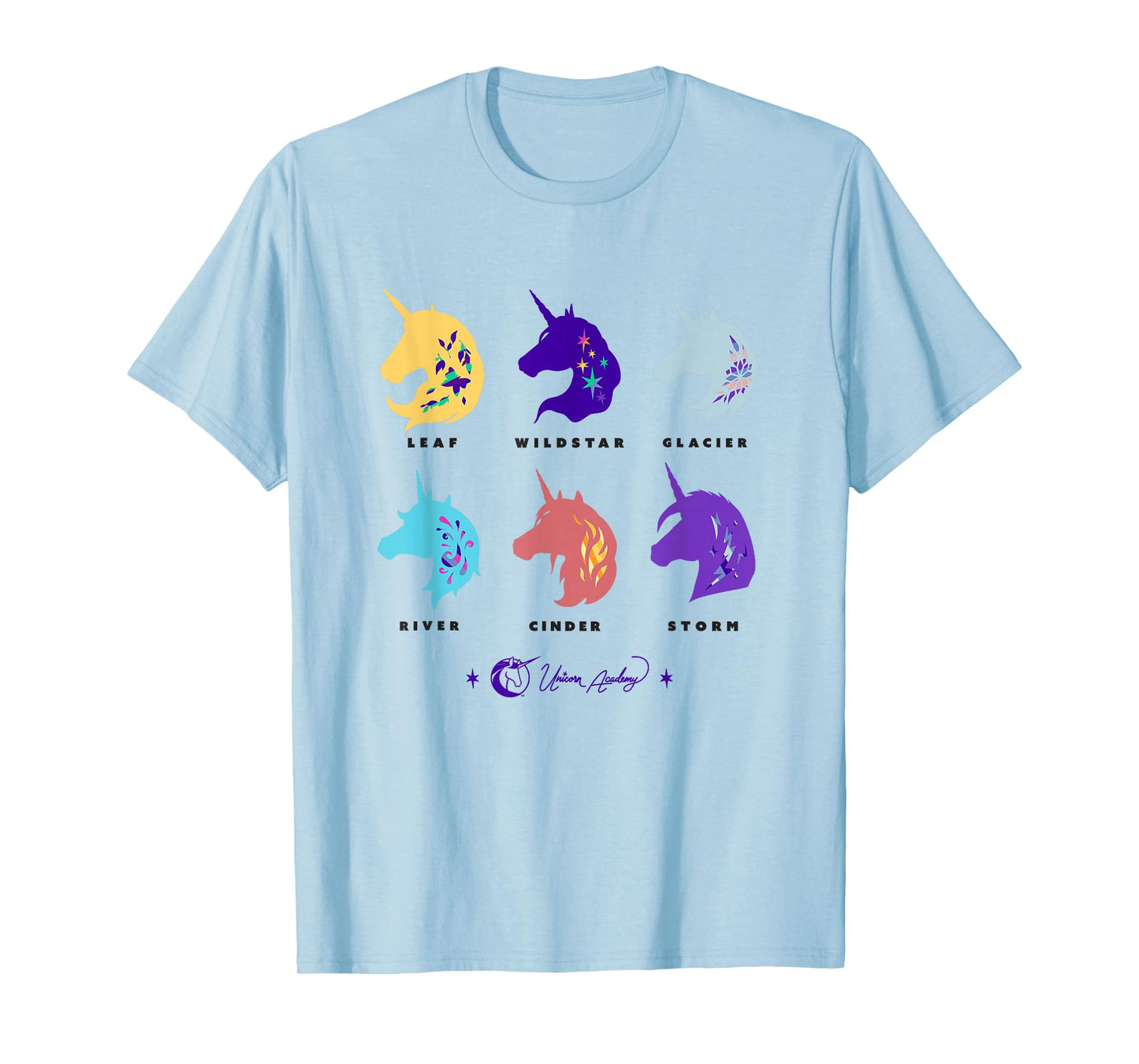 Unicorn Academy Unicorn Silhouettes Graphic T-Shirt