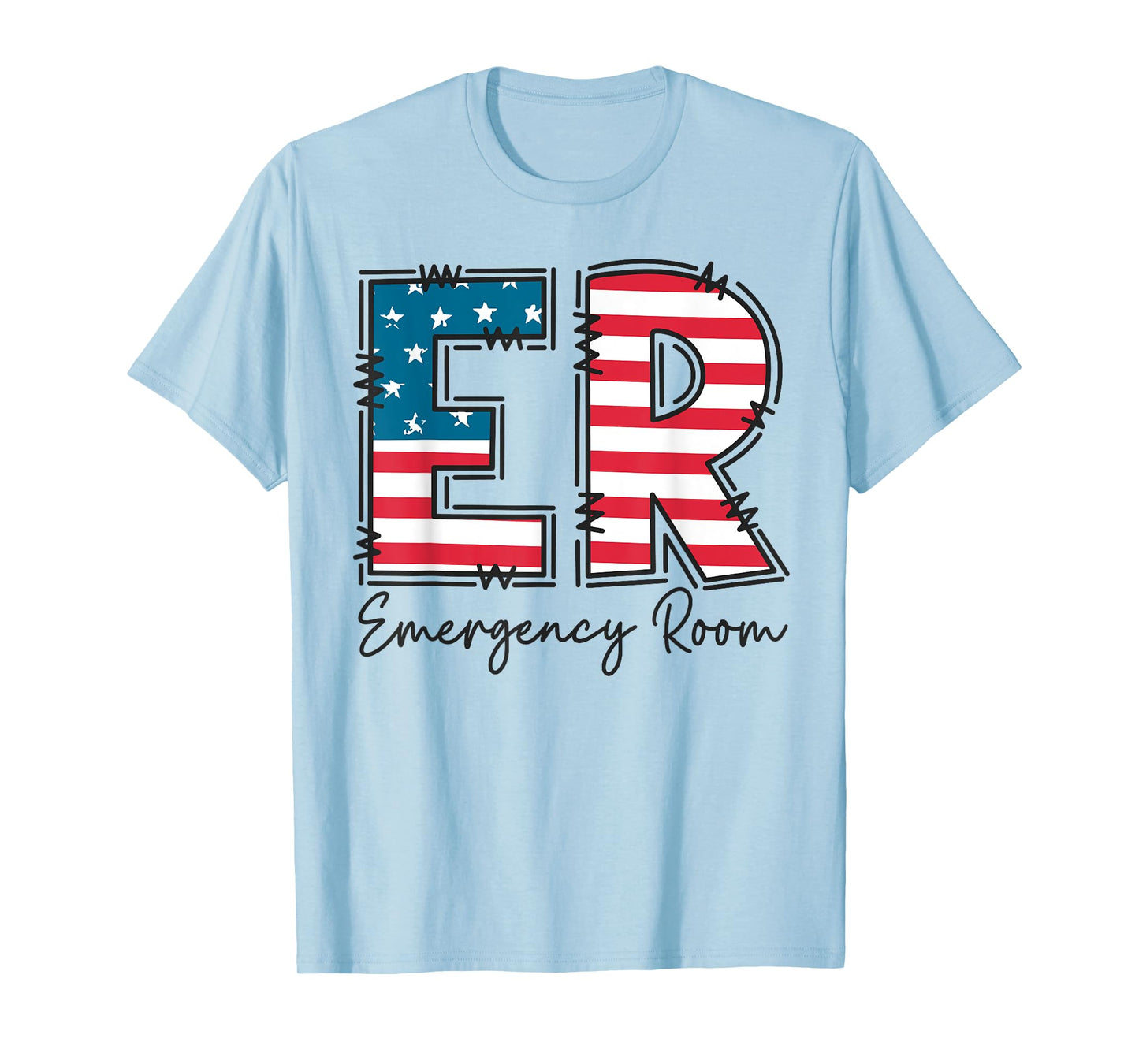 Emergency Room ER Nurse 4th of July Emergency Department T-Shirt