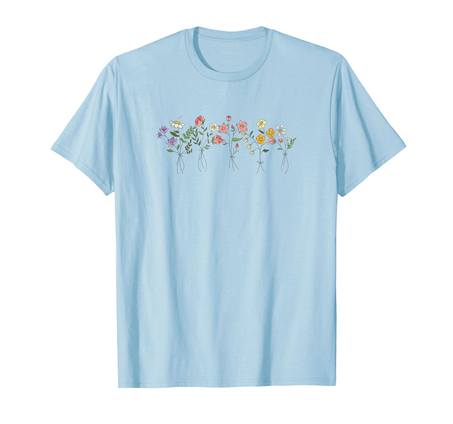 Vintage Inspired Botanical Flower Gardener Naturalist Flower T-Shirt