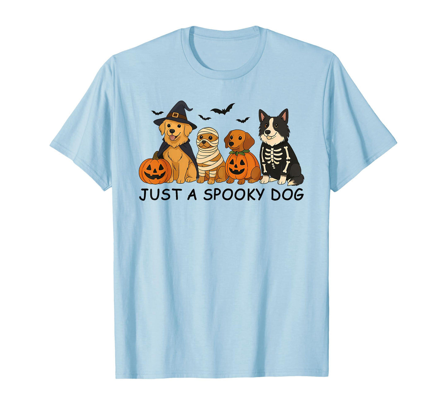 Just A Spooky Dog Halloween Dog Men Women T-Shirt