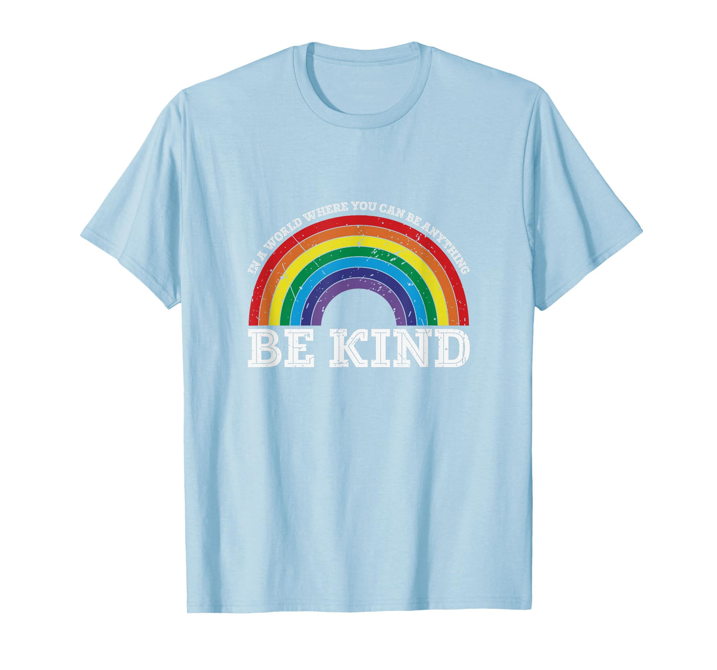 Pink Be Kind Rainbow Tee, Antibullying Kindness day Pink T-Shirt
