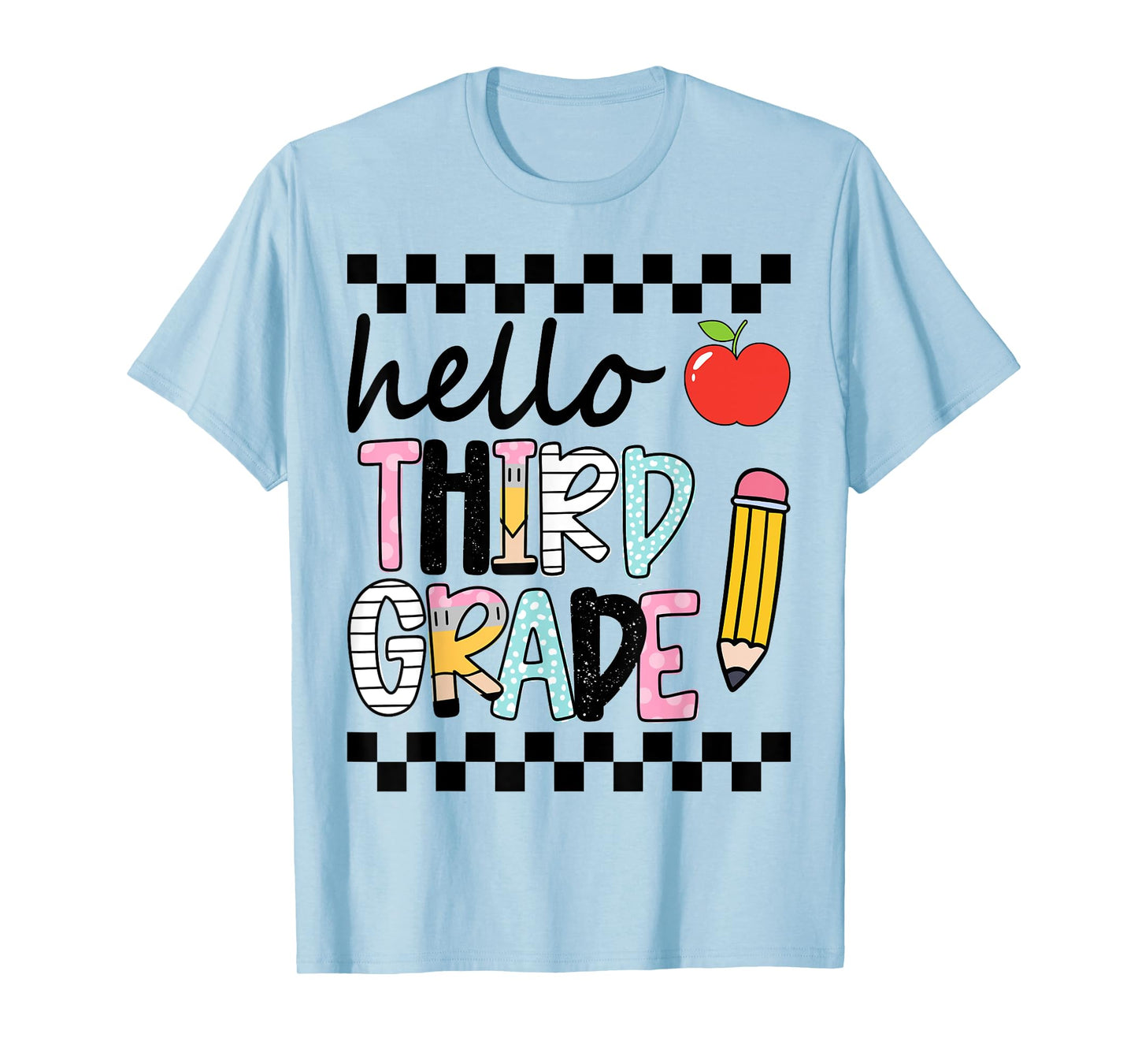 Hello Third Grade Team 3rd Grade Back to School Teacher Kids T-Shirt