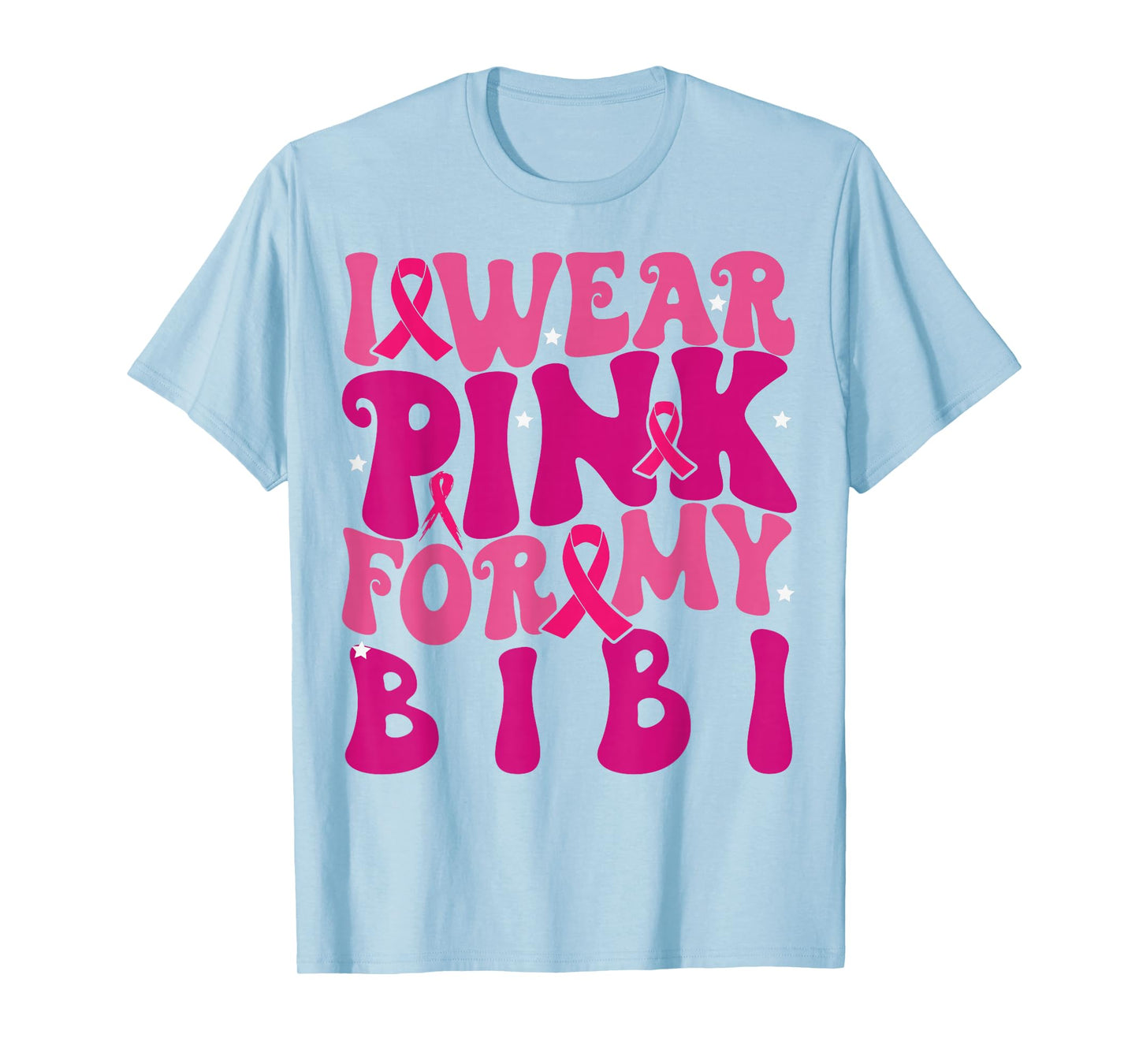 I Wear Pink for My Bibi Breast Cancer Awareness Kids T-Shirt