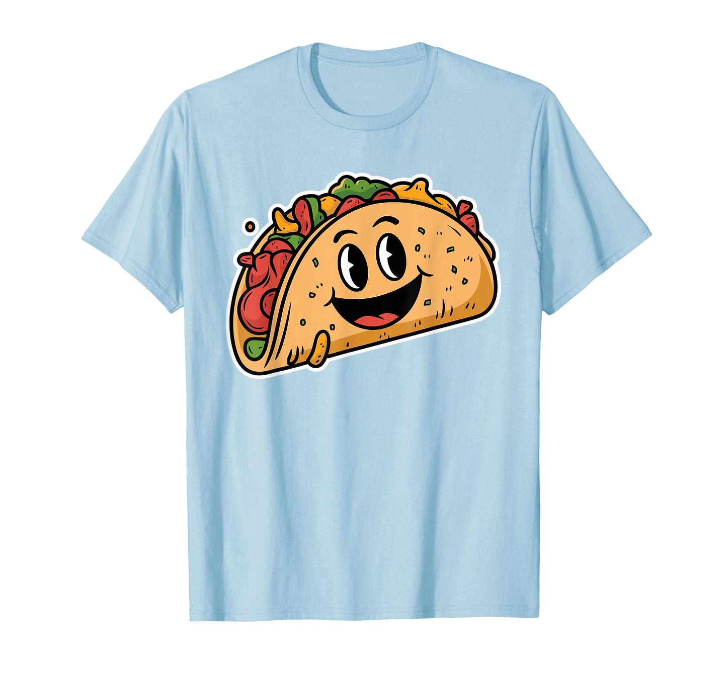 Cute Smiling Taco Cartoon T-Shirt