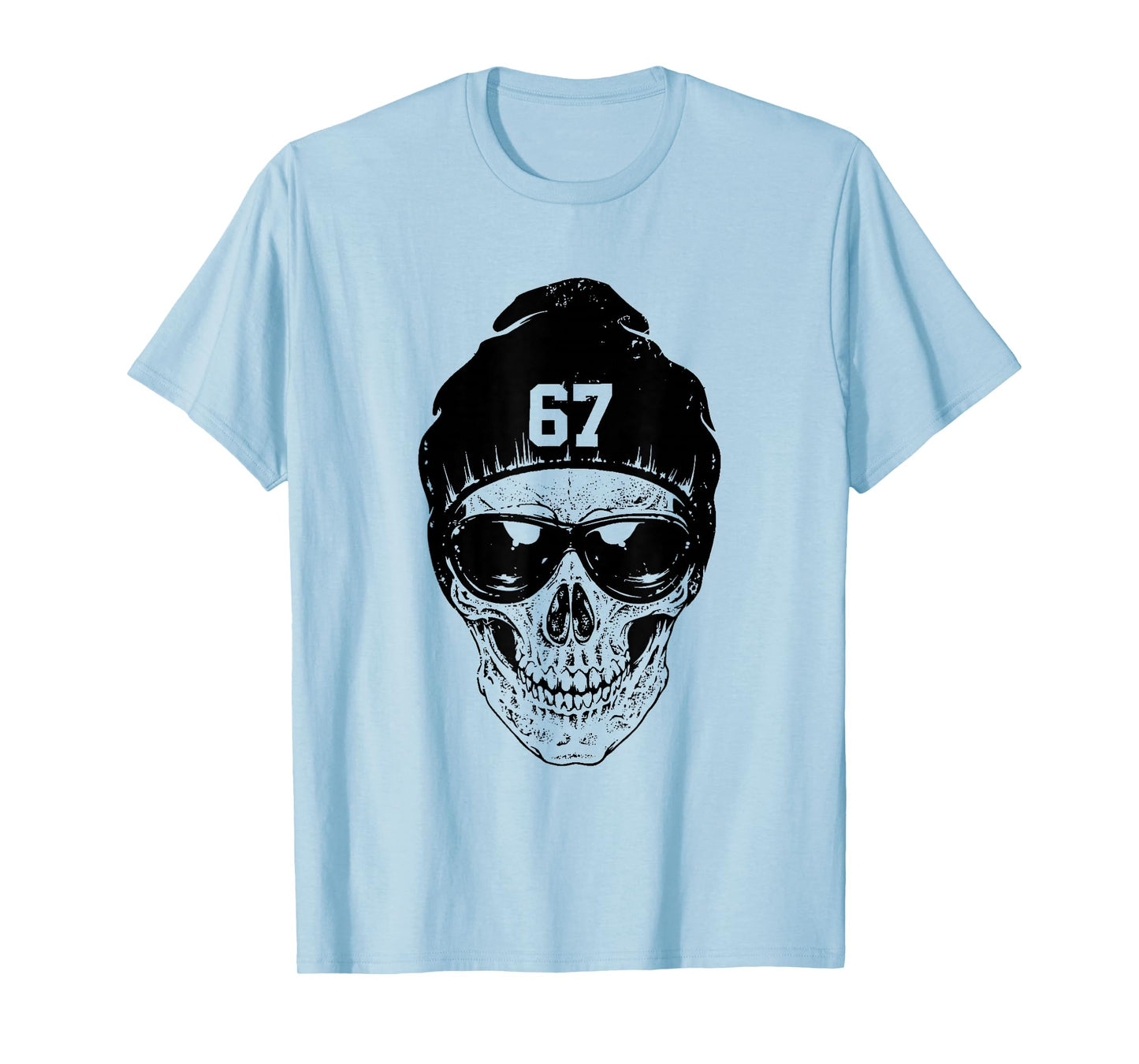 67 Skeleton Funny Six Seven Gen Alpha Halloween Meme T-Shirt