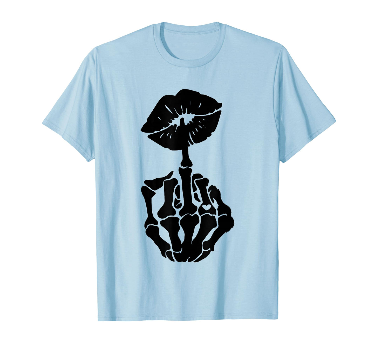 Skeleton Hand and Lips T-Shirt