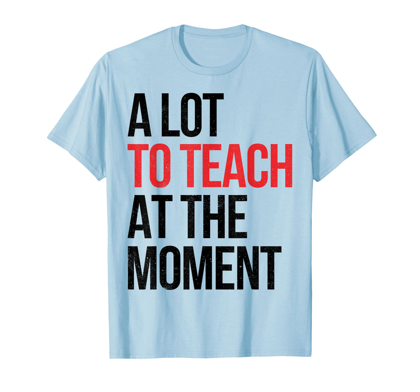 Funny Quote A Lot To Teach At the Moment Teacher T-Shirt