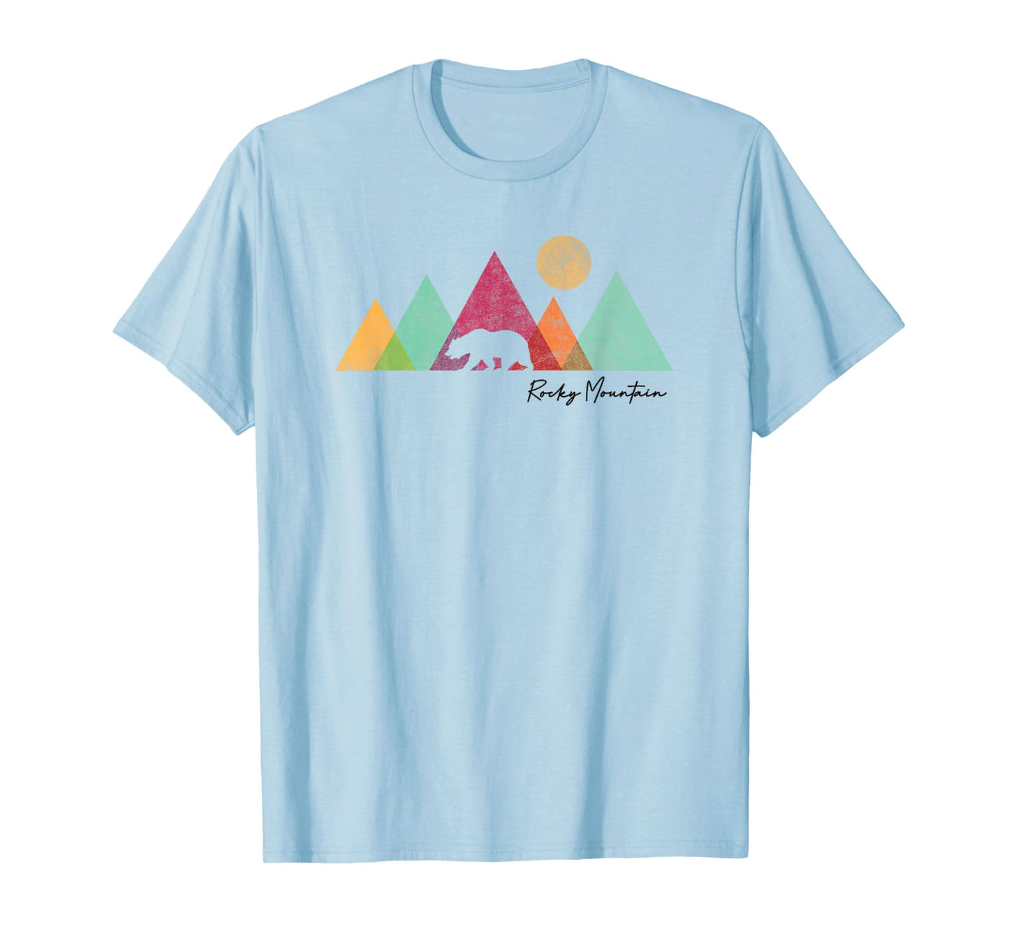 Rocky Mountains National Park Colorado Souvenir Bear Graphic T-Shirt