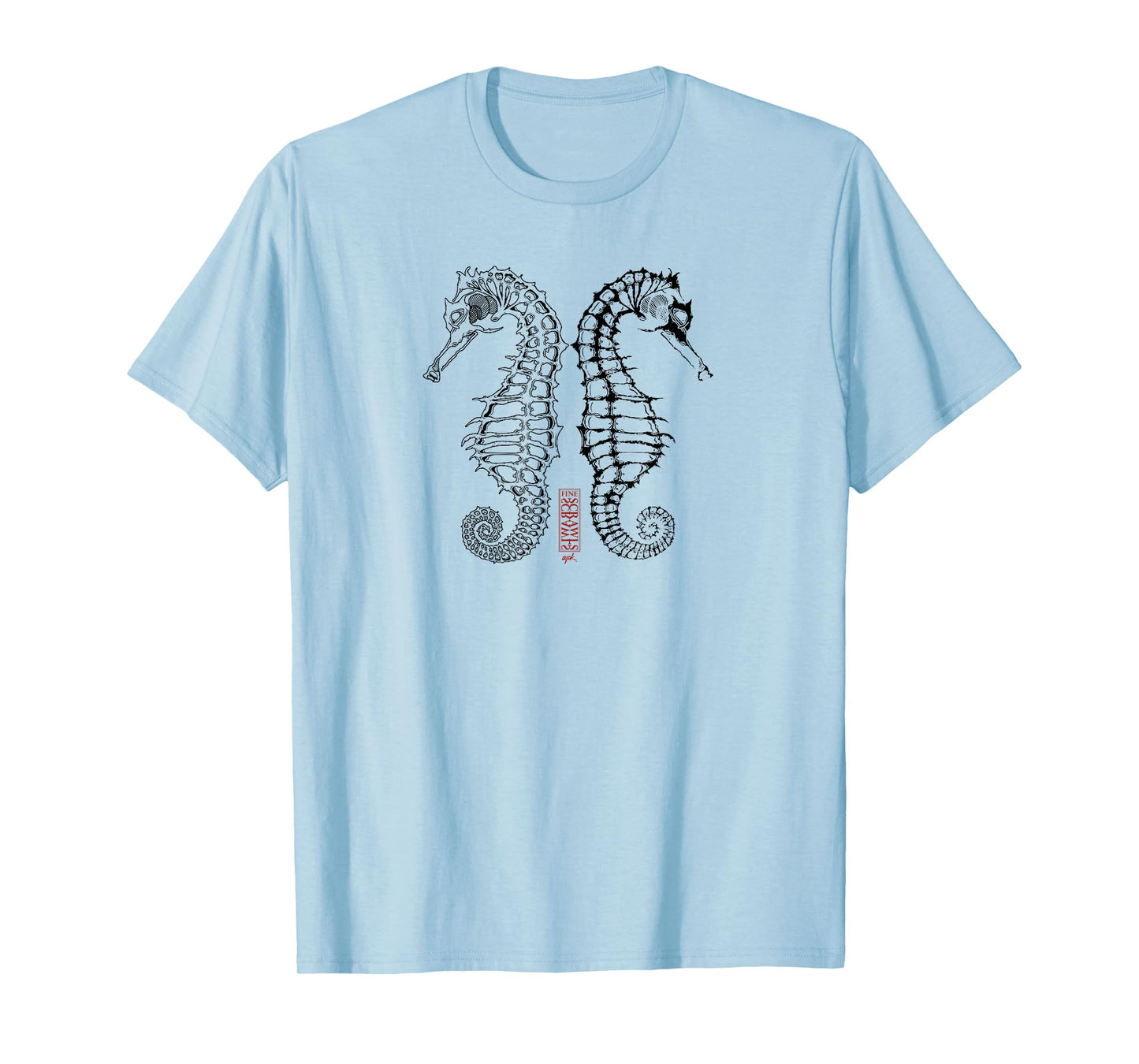 Seahorse Skeletons in The Balance T-Shirt