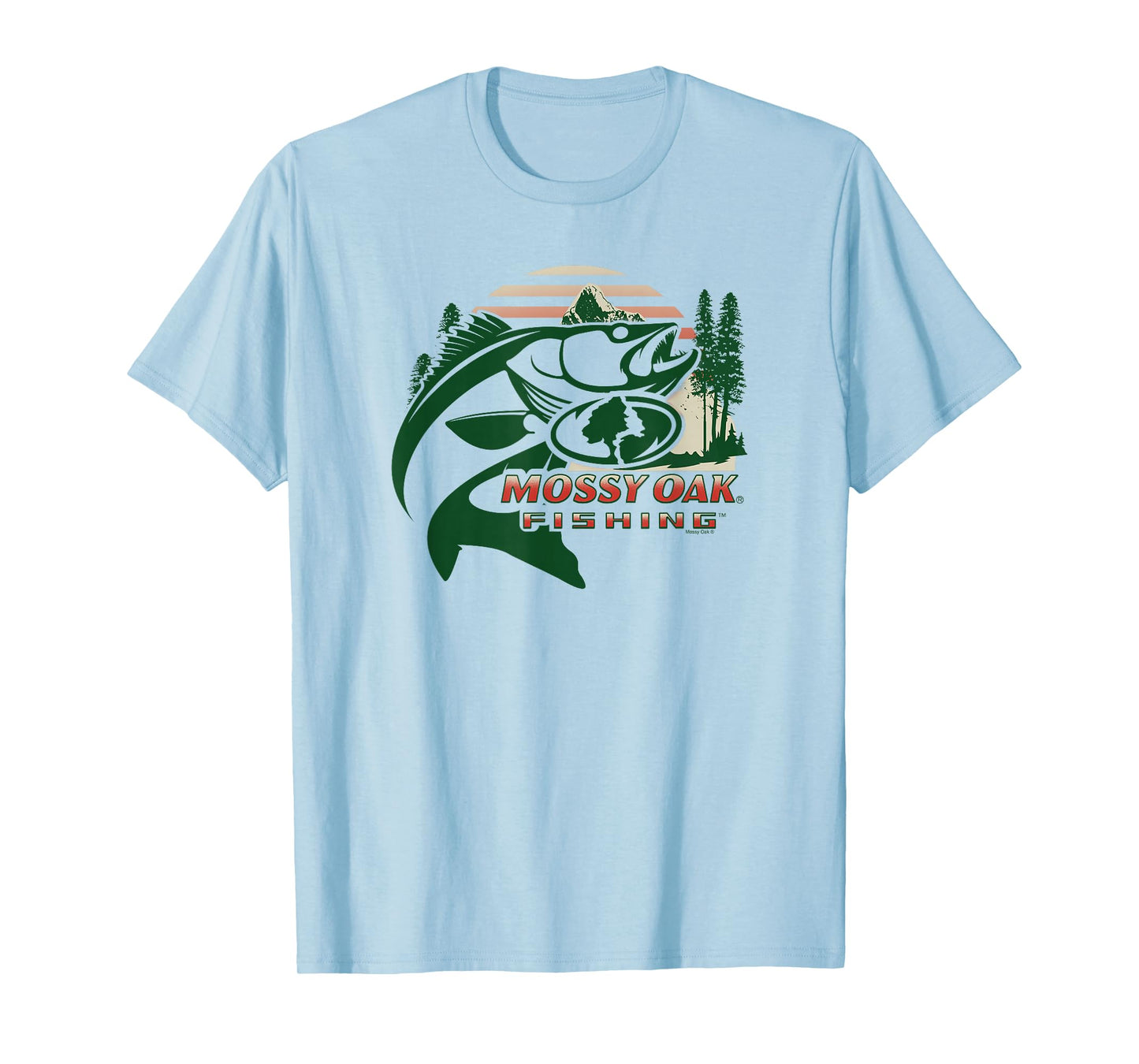 Mossy Oak Fishing Built For The Bite Fish Logo T-Shirt