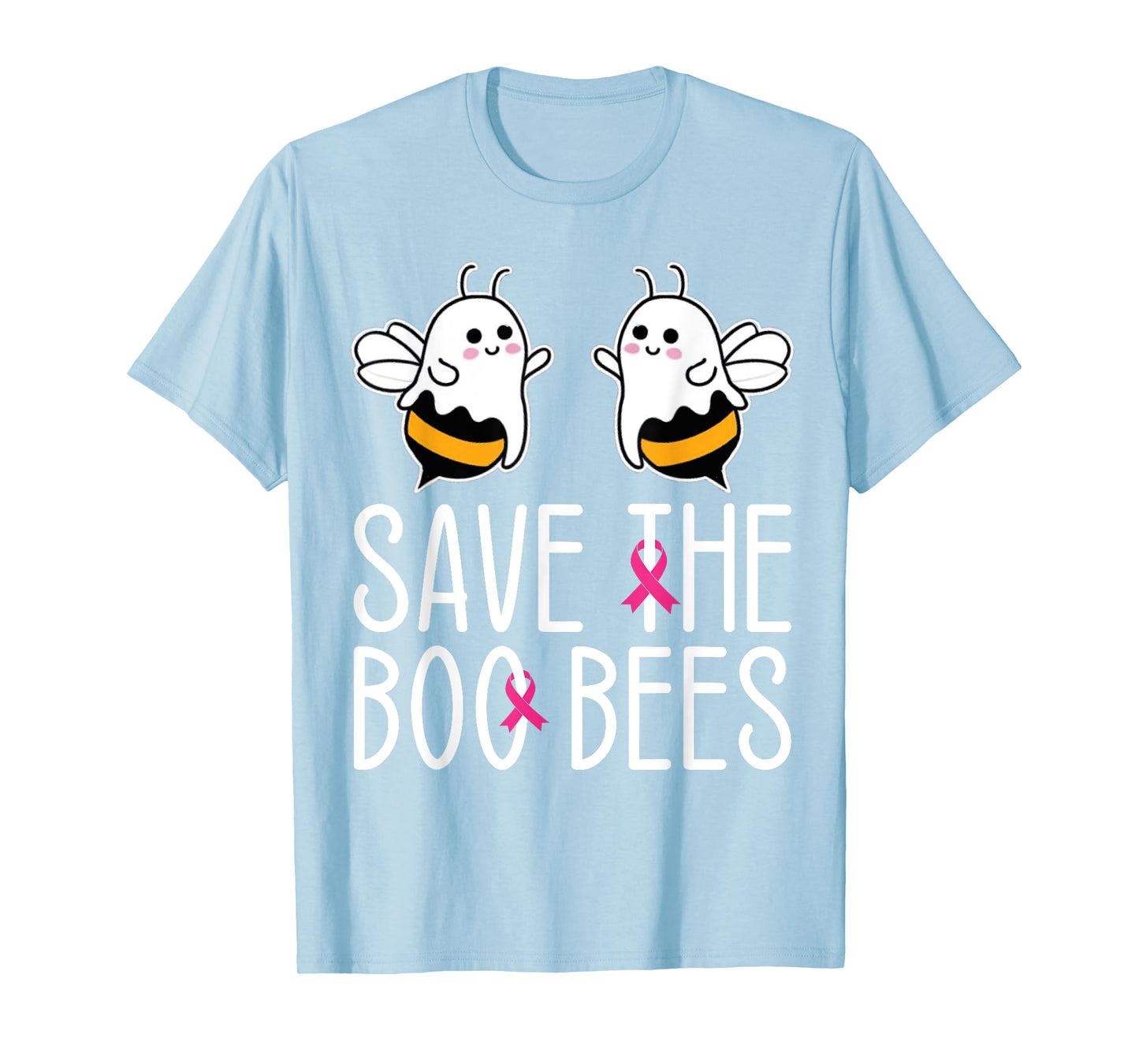 Save The Boo bees Breast Cancer Awareness Halloween Women T-Shirt