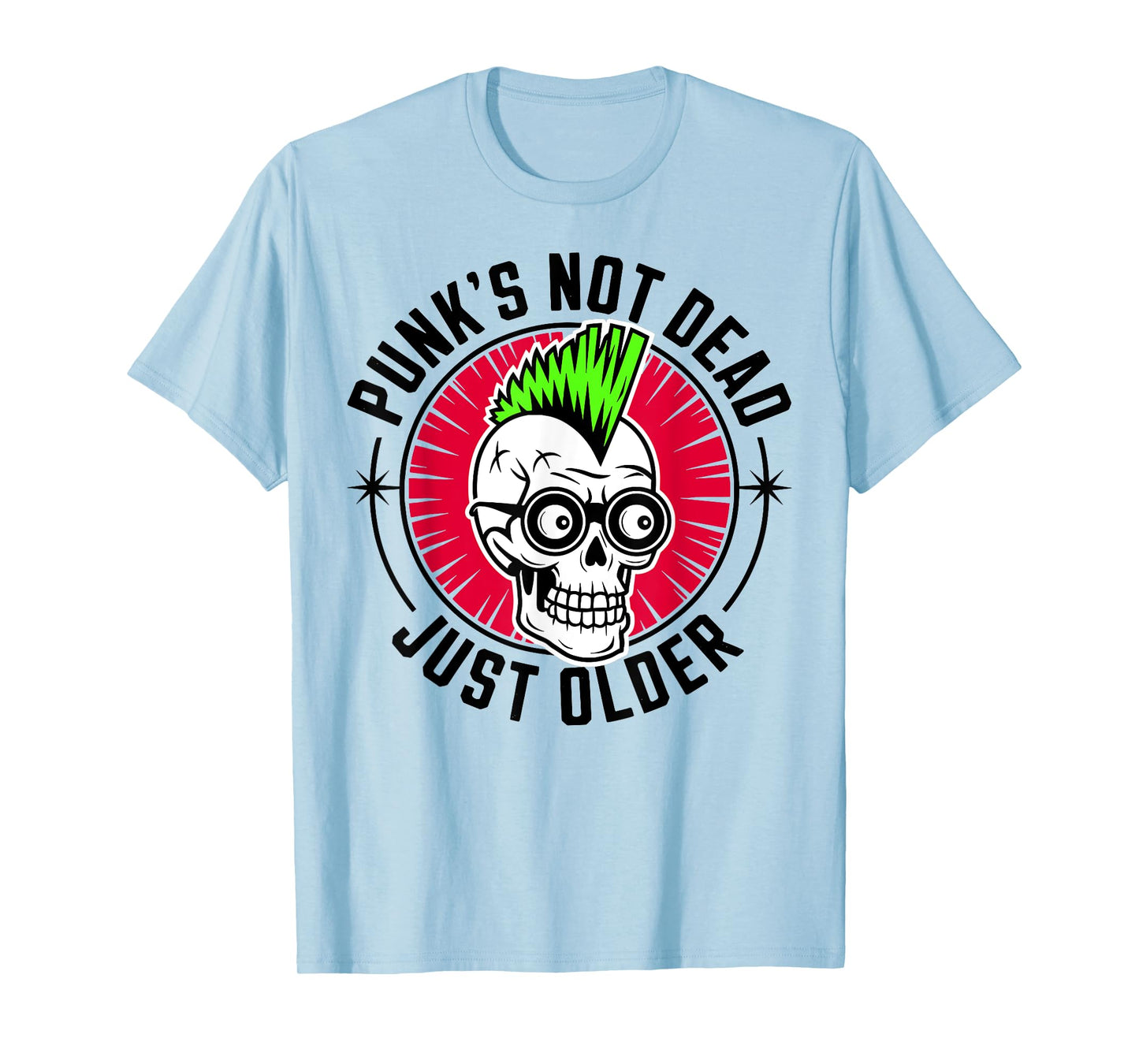 Punk's Not Dead - Just Older X Skeleton Skull Punk Punk T-Shirt