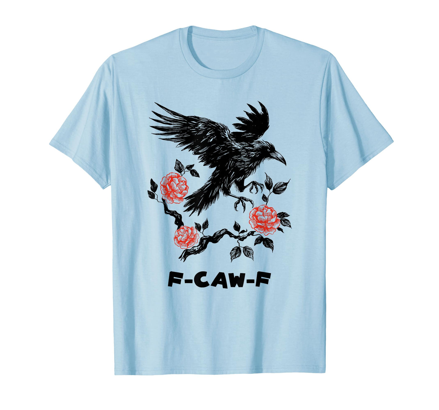 F-CAW-F Crow Japanese Style Art Adult Humor T-Shirt