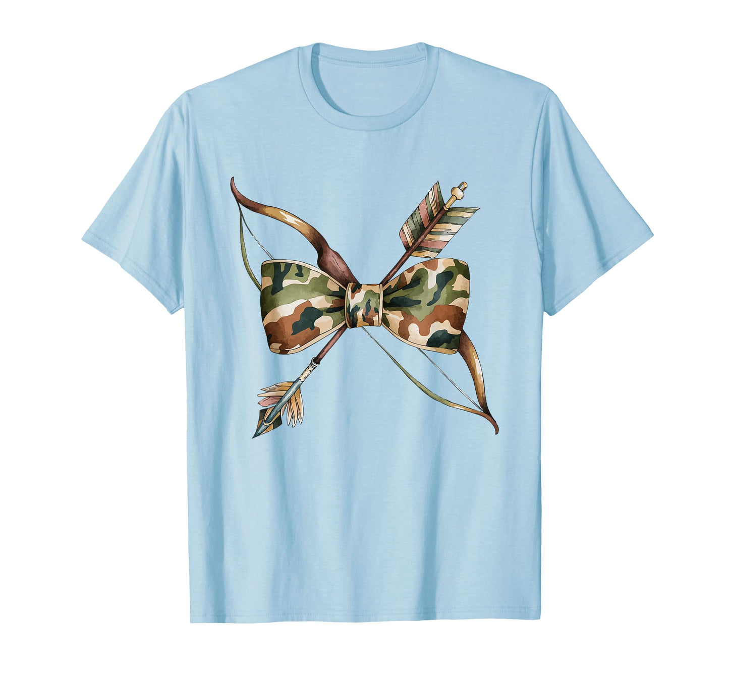 Coquette Camo Bow Camouflage Antlers Hunting Duck Women Girl T-Shirt