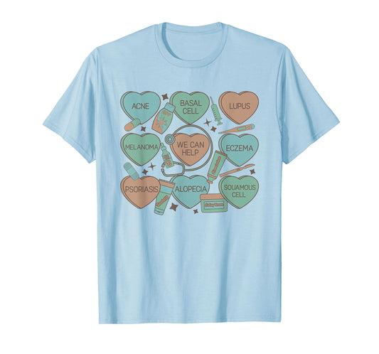 Dermatology Nurse Derm Nurse Summer Nurse Dermatologist Men Women T-Shirt
