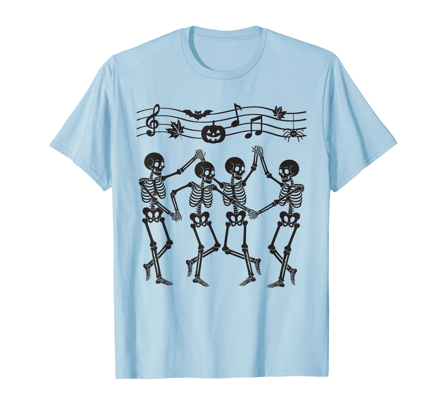 Dancing Skeletons Halloween Music Party Symphony Dance T-Shirt