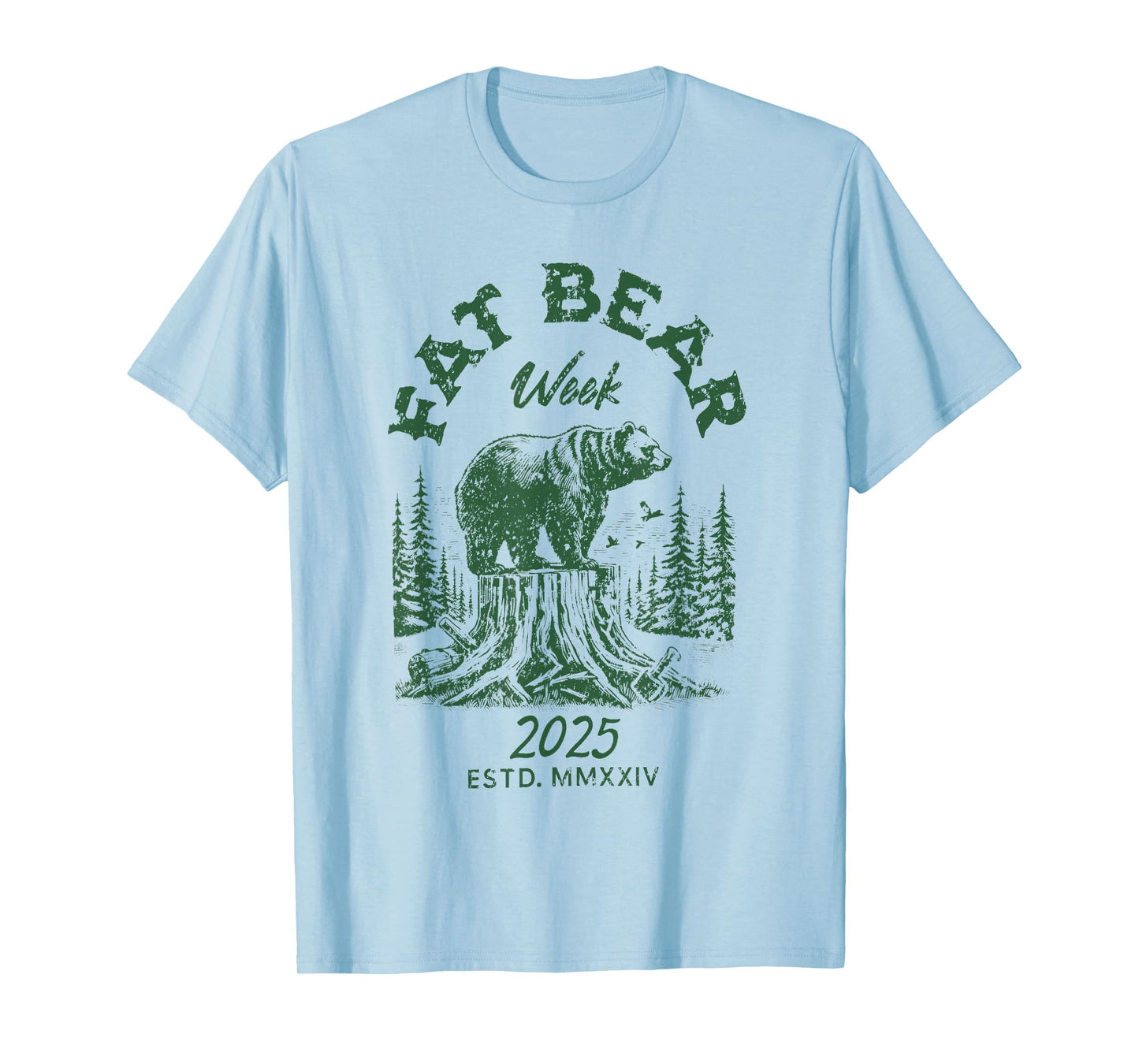 Fat Bear Week Vintage Retro Grizzly Bear Lovers T-Shirt