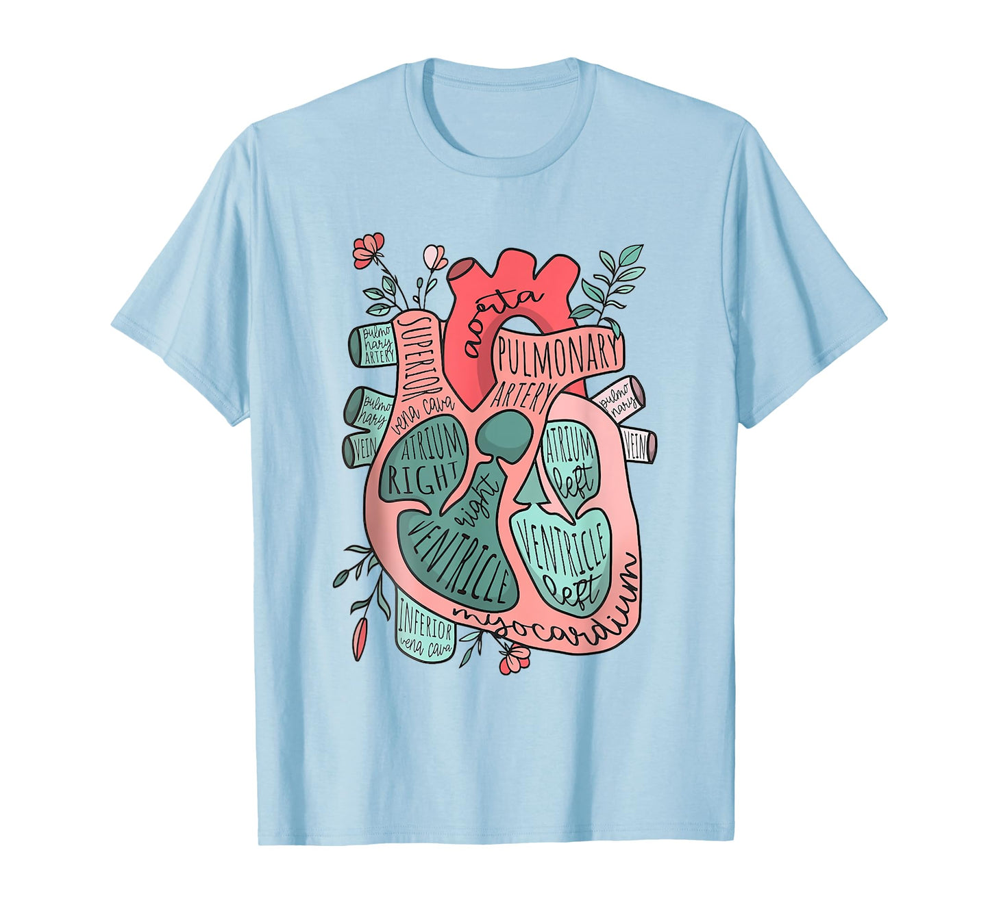Anatomical Heart Cardiology ICU CVICU Nurse in the Making T-Shirt