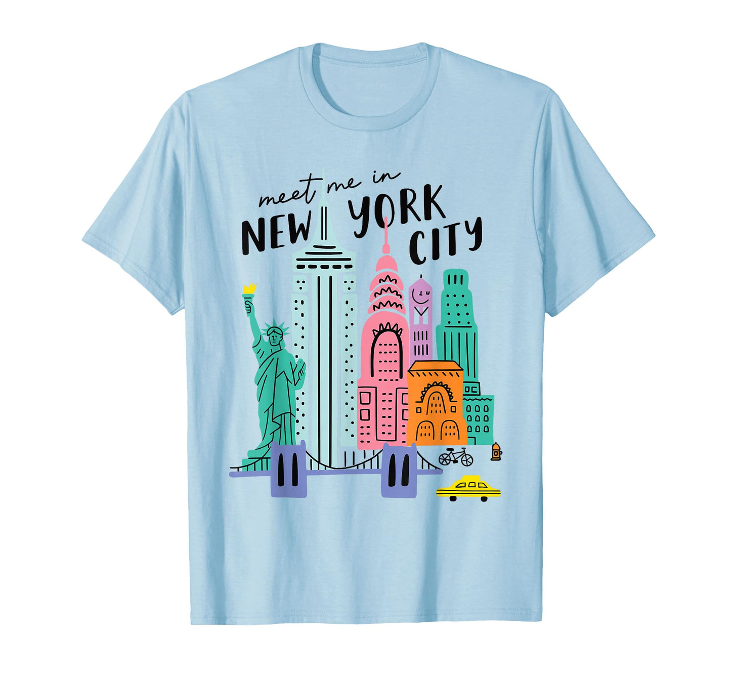 Meet me in New York - Cute US State Travel Retro Design T-Shirt