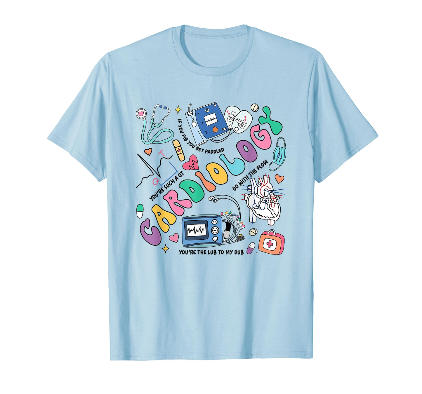 Groovy Cardiology CICU Cardiac Nurse Cardiovascular Nurse T-Shirt