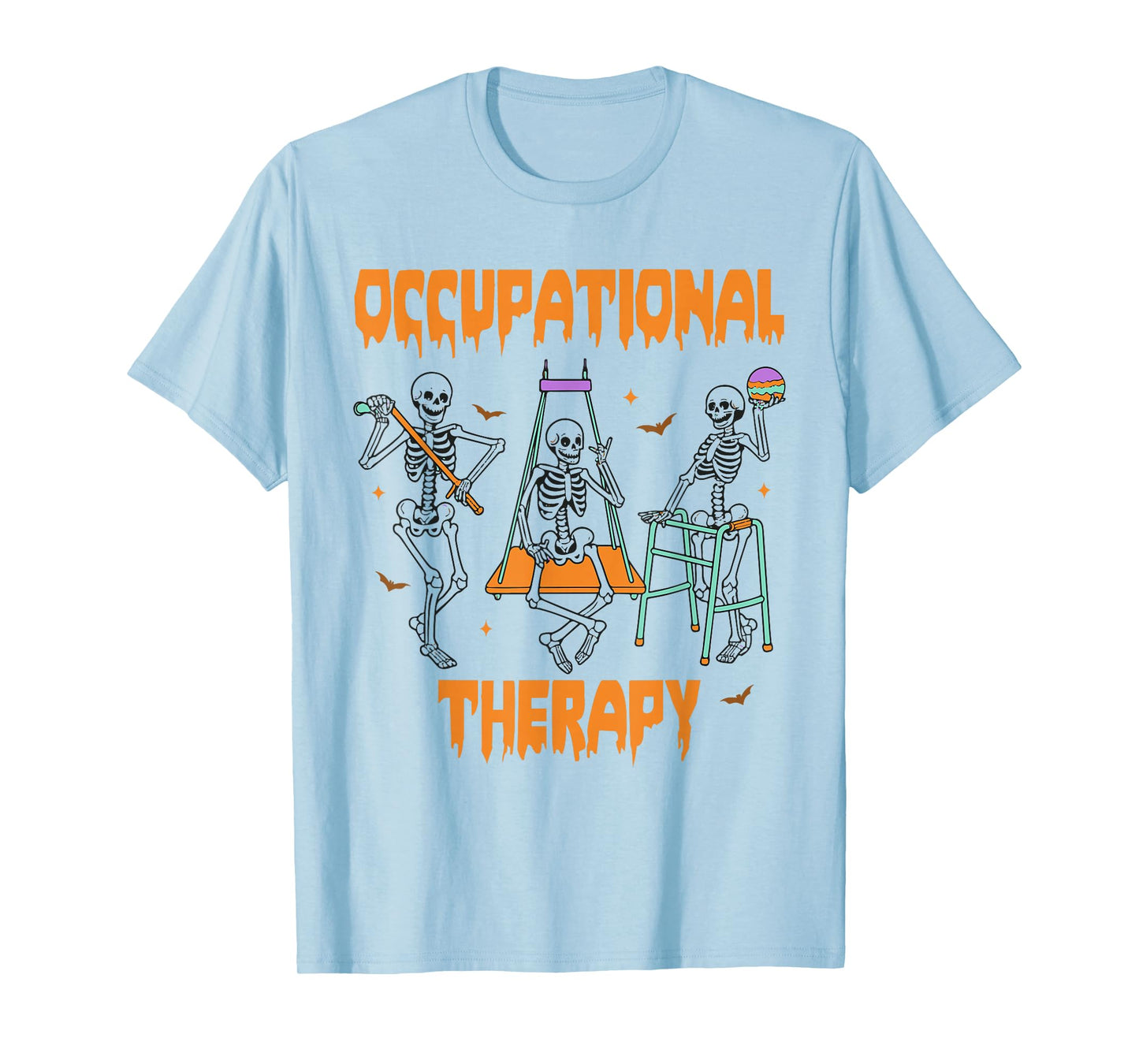 Skeleton Occupational Therapy Halloween OT Therapist T-Shirt