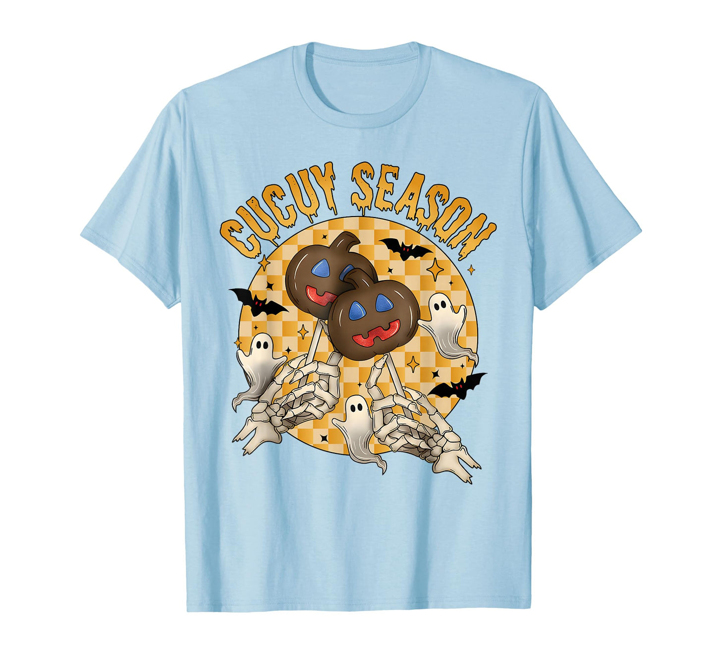 Cucuy Season Funny Skeleton Hands Halloween T-Shirt