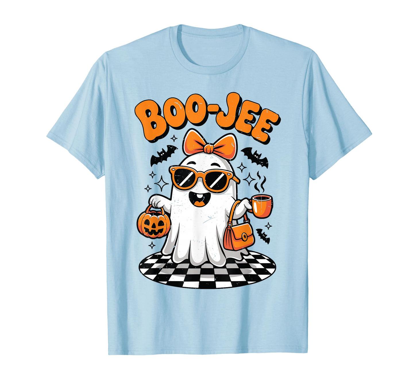 Boujee Boo-JEE Ghost Halloween Cute Teen Girl Toddler Women T-Shirt