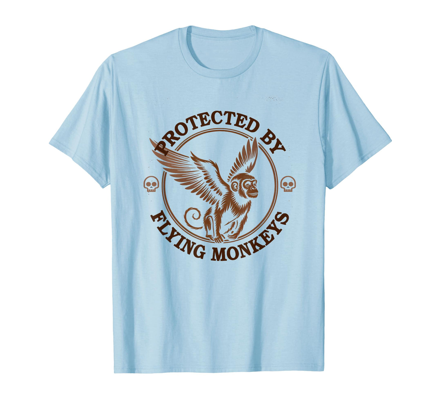 Funny Mom Protected by Flying Monkeys Security Wizard Creepy T-Shirt