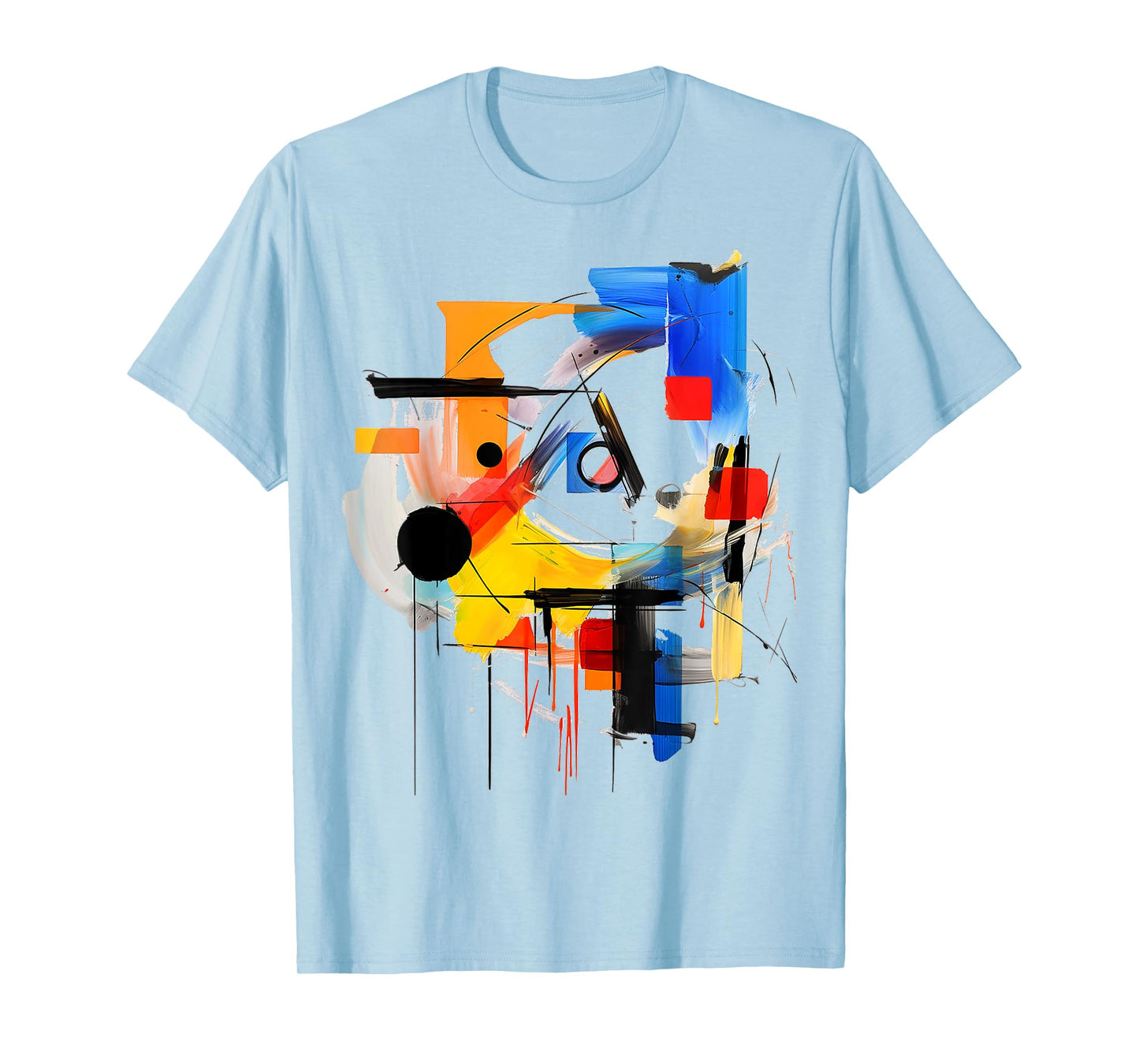 Art Colorful Abstract Geometric Painting Graphic Art T-Shirt