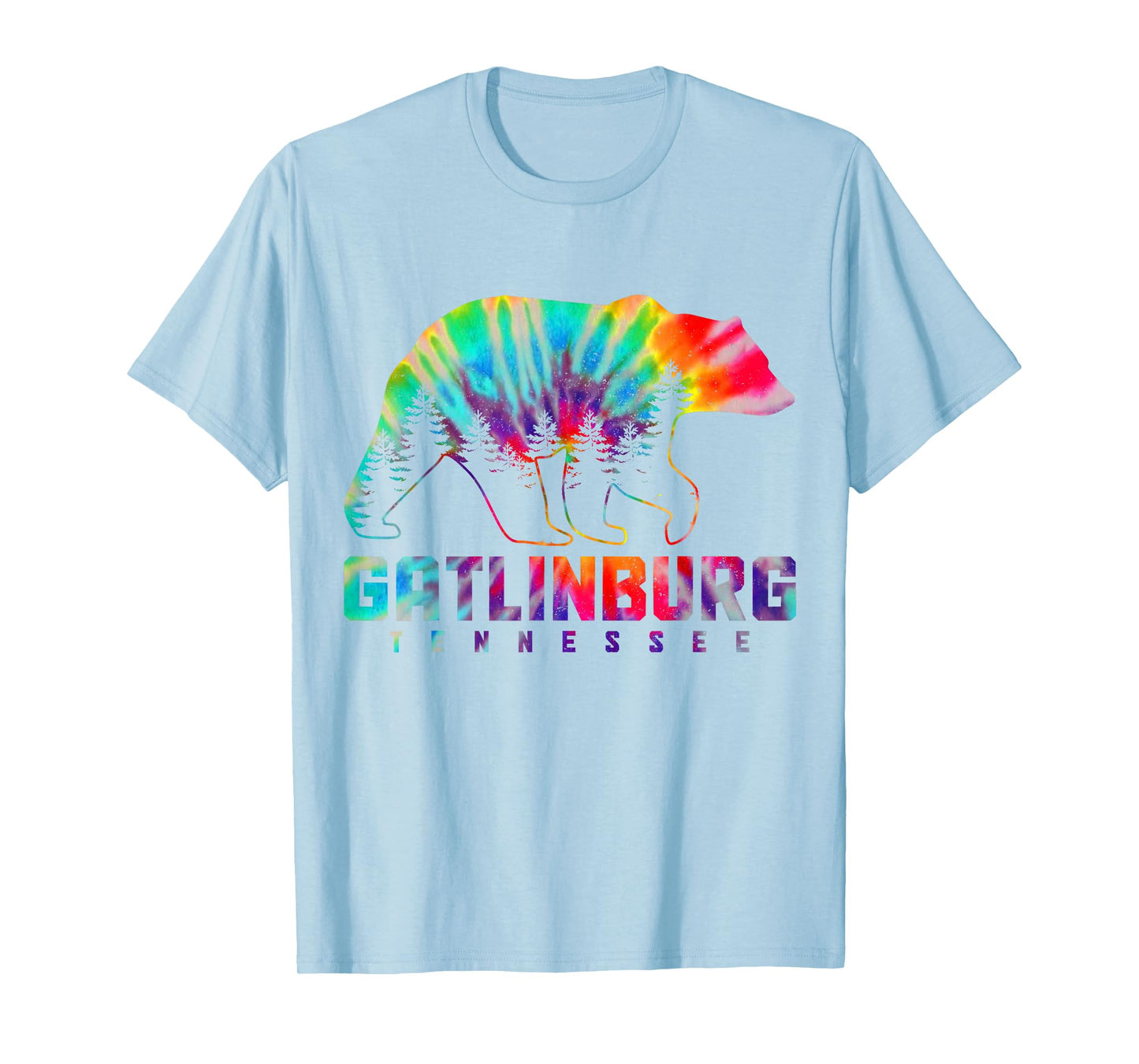 Gatlinburg Tennessee Tie Dye Bear Pride Outdoor Vintage T-Shirt