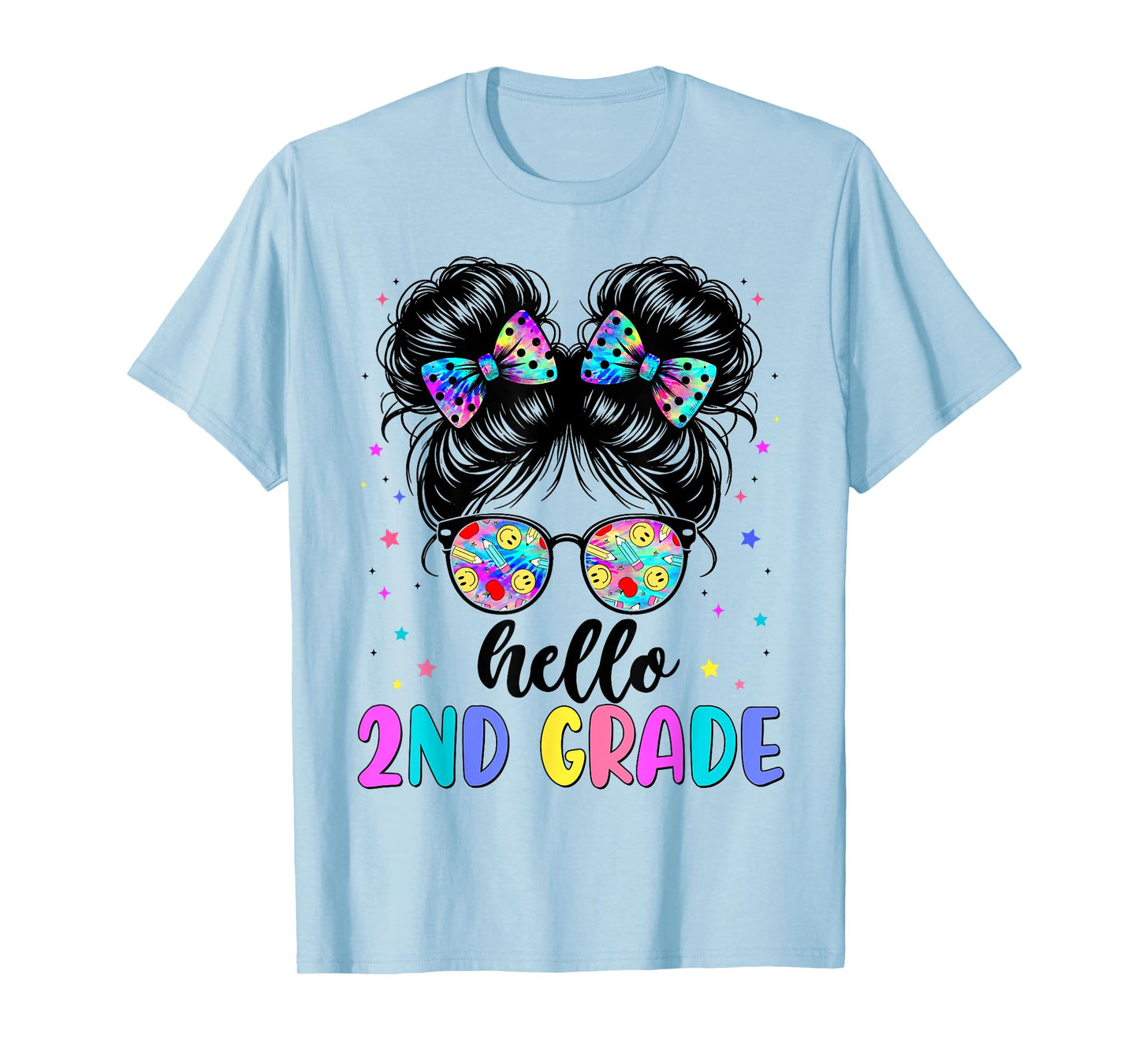 Hello 2nd Grade Shirt Girls Second Grade 1st Day of School T-Shirt
