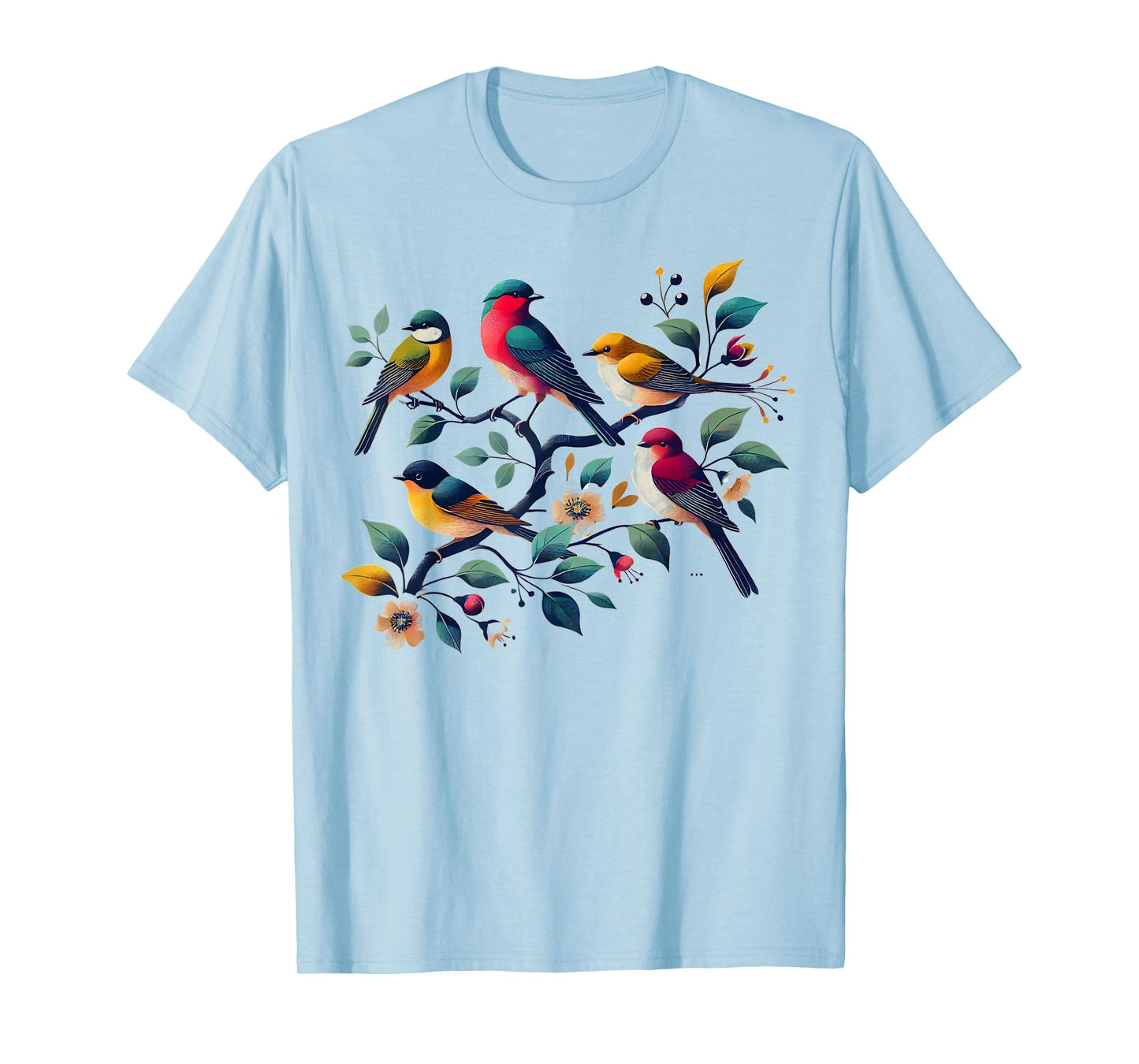Birds On A Branch Birding Bird Watcher Birder T-Shirt