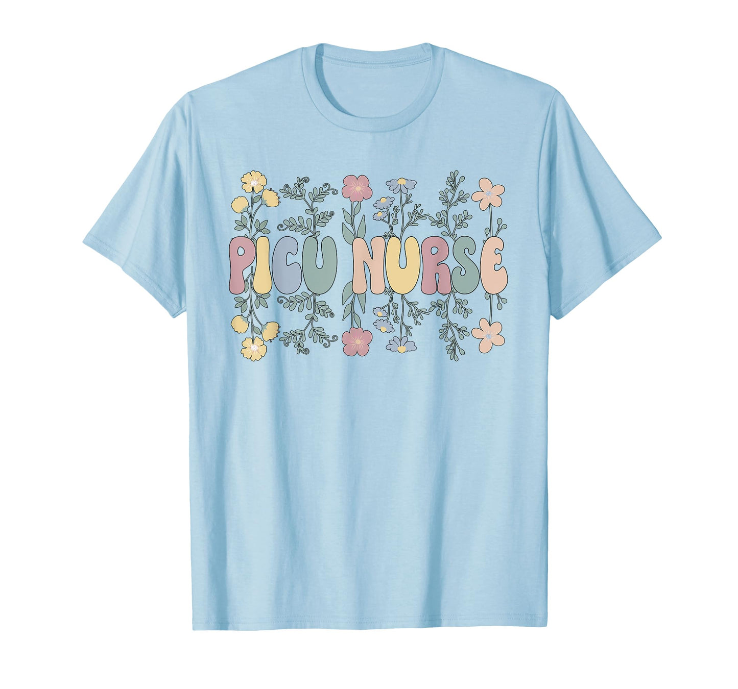 Groovy PICU Nurse Pediatric Intensive Care Unit T-Shirt