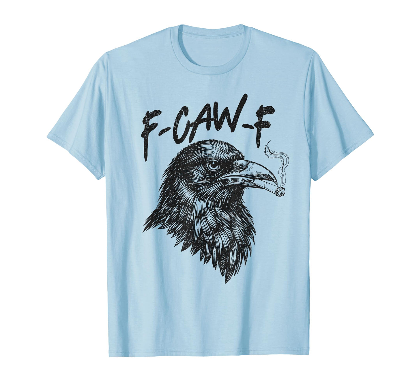 Vintage Funny Grumpy Crow Who DGAF F-Caw-F T-Shirt